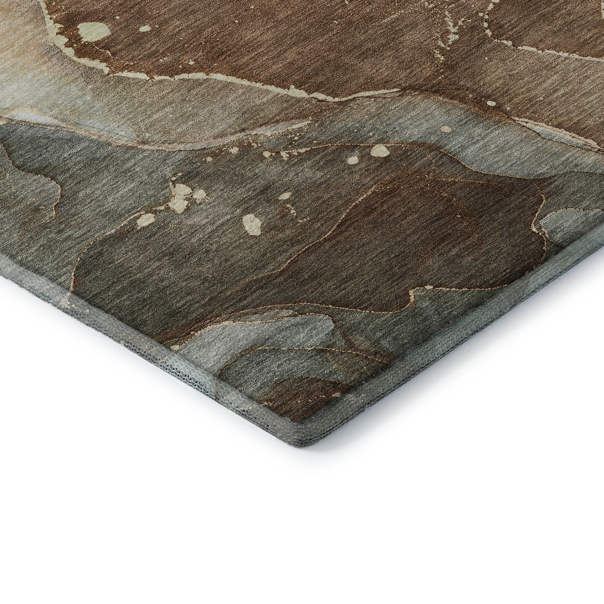 Valletta Machine Washable Transitional Brown Rug 1'8" x 2'6" #shape_Rectangle