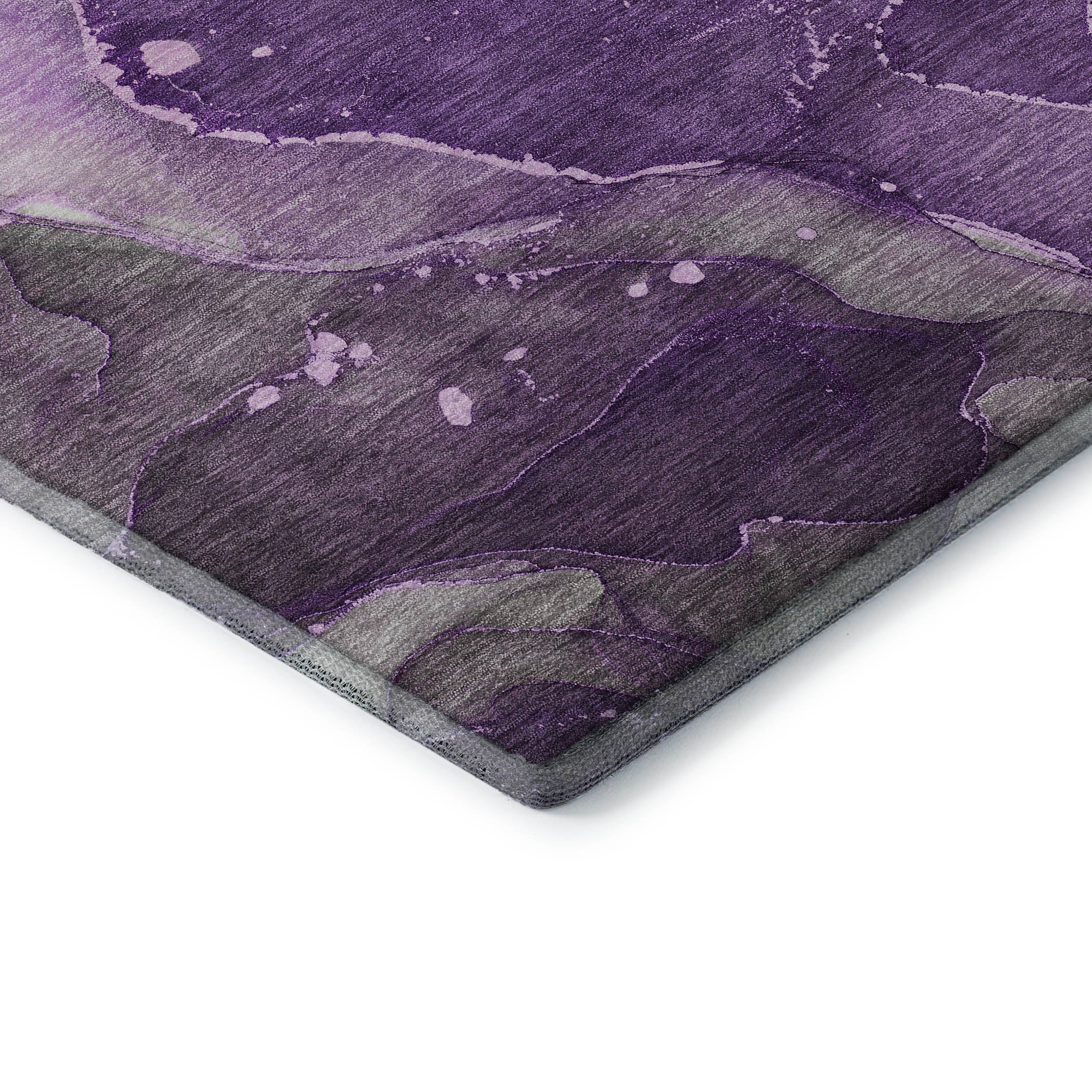 Valletta Machine Washable Transitional Purple Rug 1'8" x 2'6" #shape_Rectangle