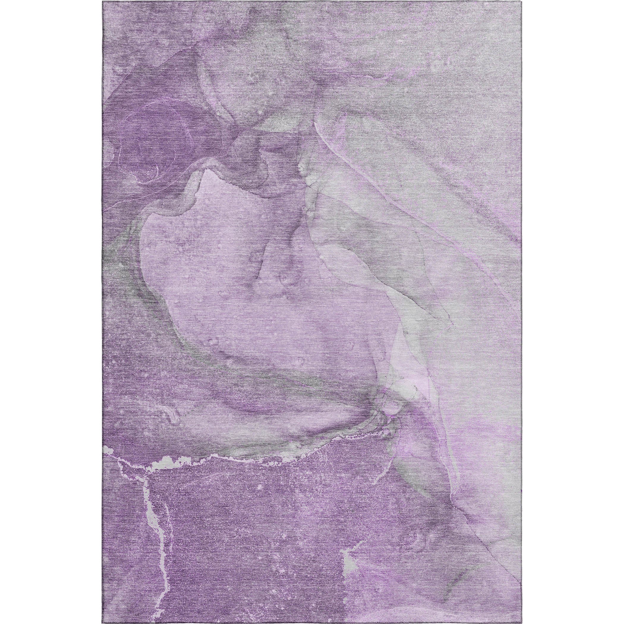 Bogota Machine Washable Transitional Lilac Purple Rug 2'6" x 3'10" #shape_Rectangle