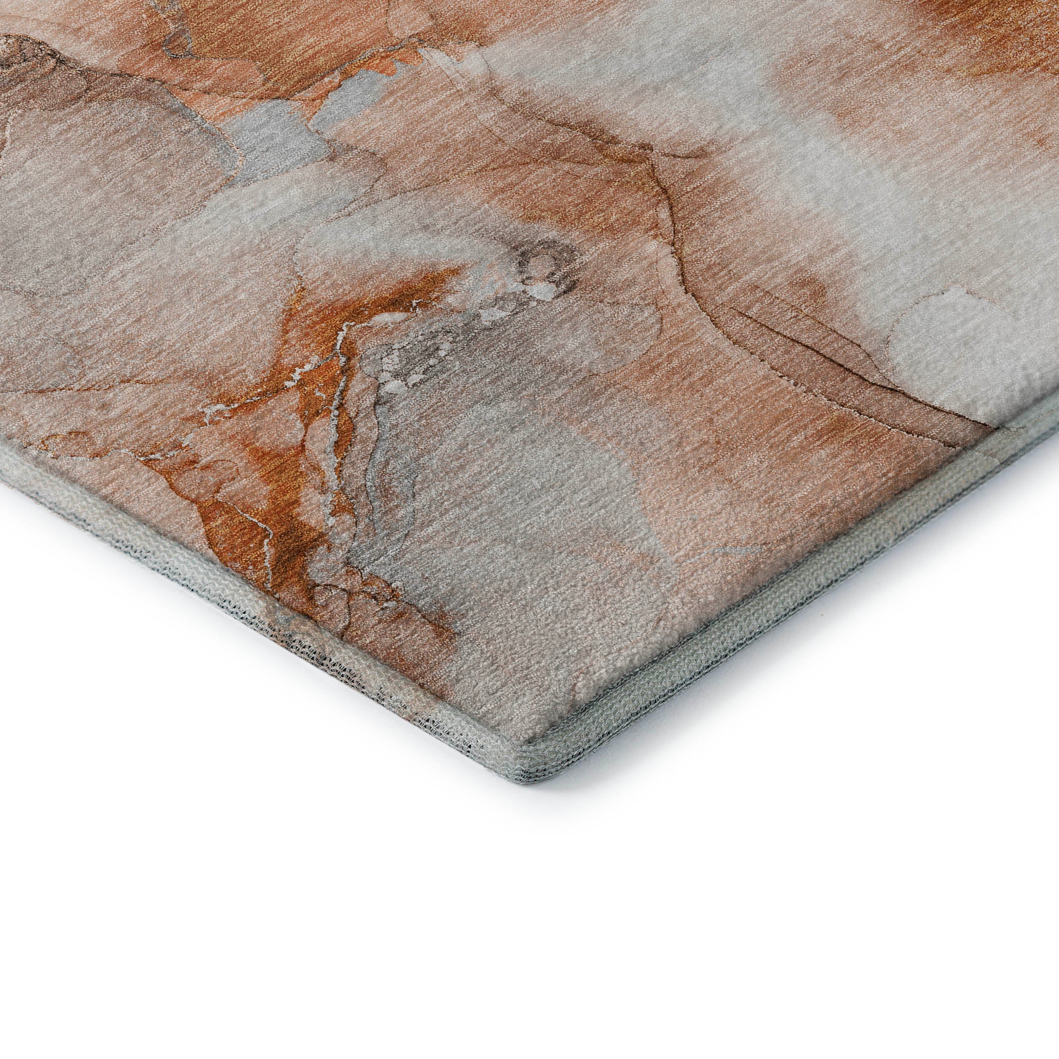 Reykjavik Machine Washable Transitional Paprika Orange Rug 1'8" x 2'6" #shape_Rectangle
