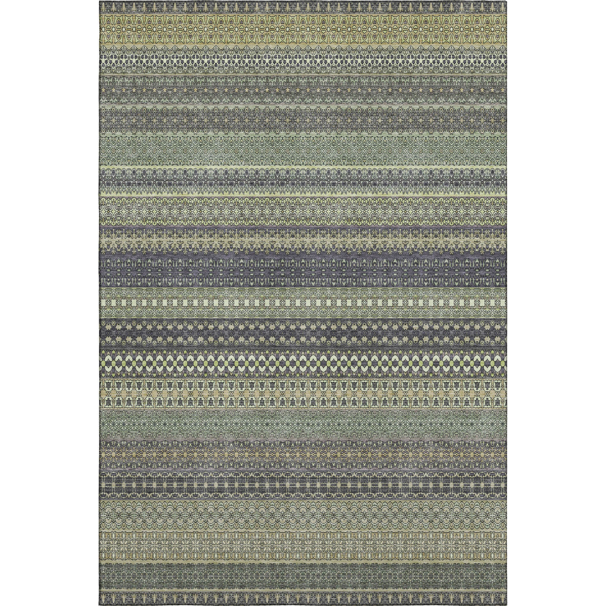Porto Machine Washable Transitional Sage Green Rug 2'6" x 3'10" #shape_Rectangle