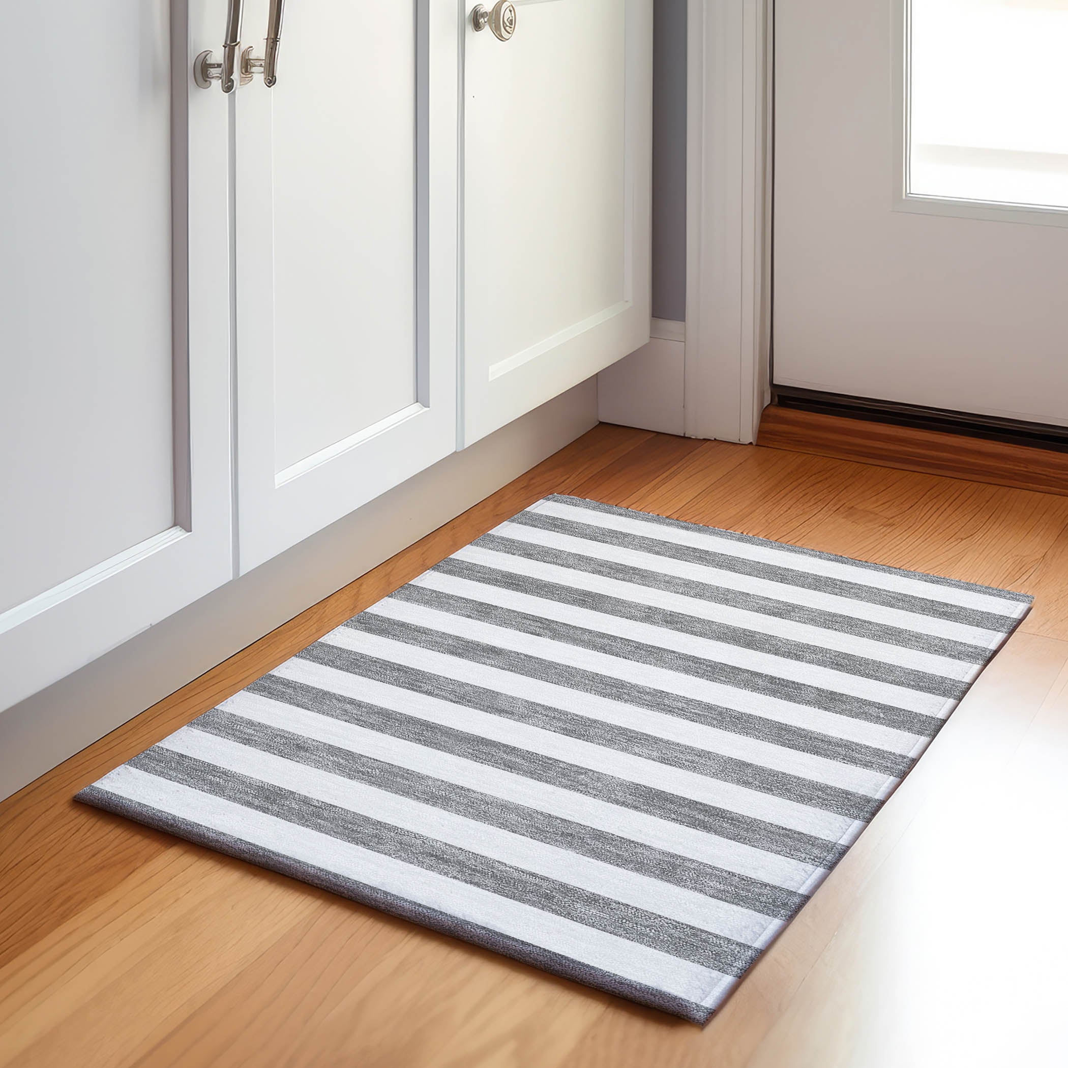 Budapest Machine Washable Transitional Gray Rug 1'8" x 2'6" #shape_Rectangle
