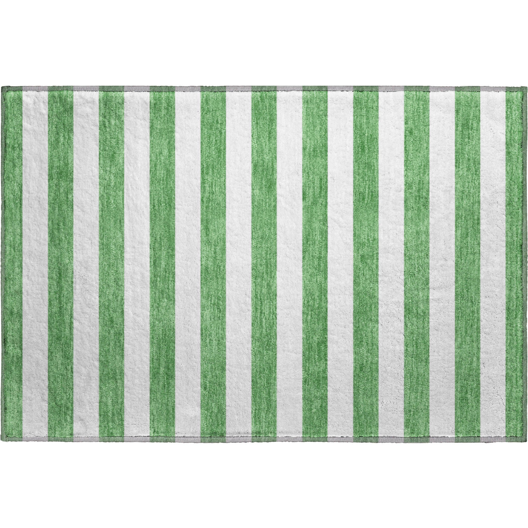 Budapest Machine Washable Transitional Green Rug 1'8" x 2'6" #shape_Rectangle