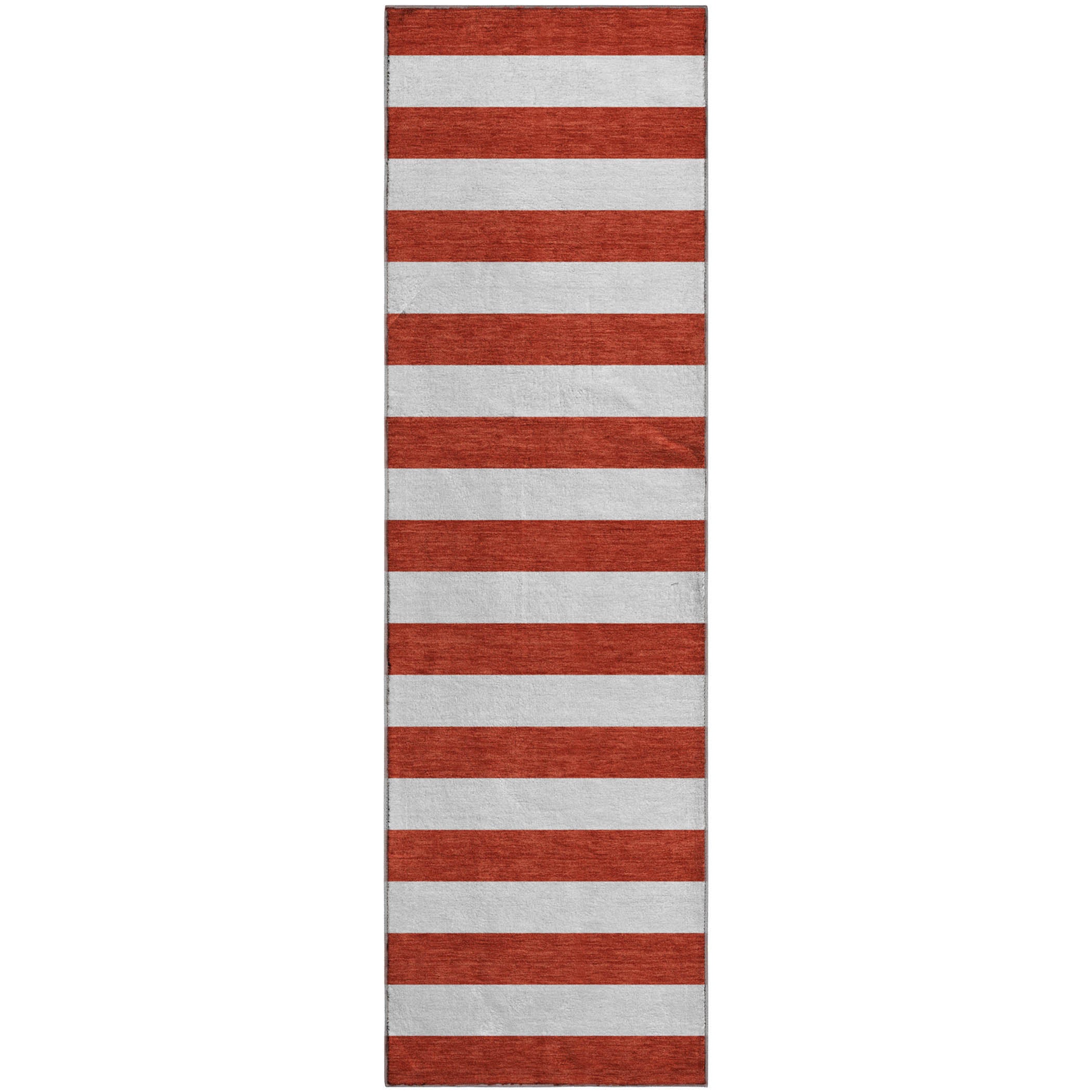Budapest Machine Washable Transitional Red Rug 2'3" x 7'6" #shape_Runner