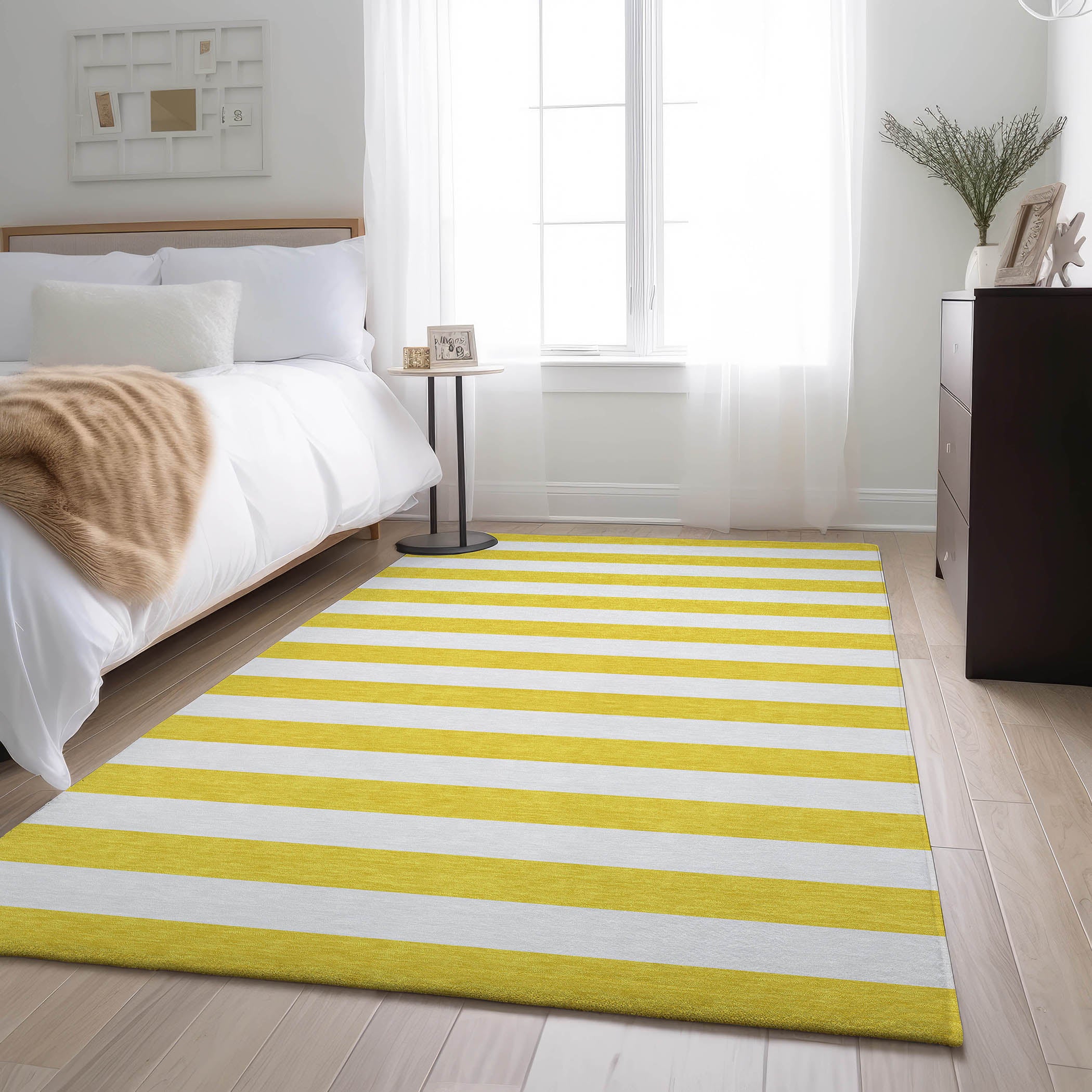 Budapest Machine Washable Transitional Yellow Gold Rug 2'6" x 3'10" #shape_Rectangle
