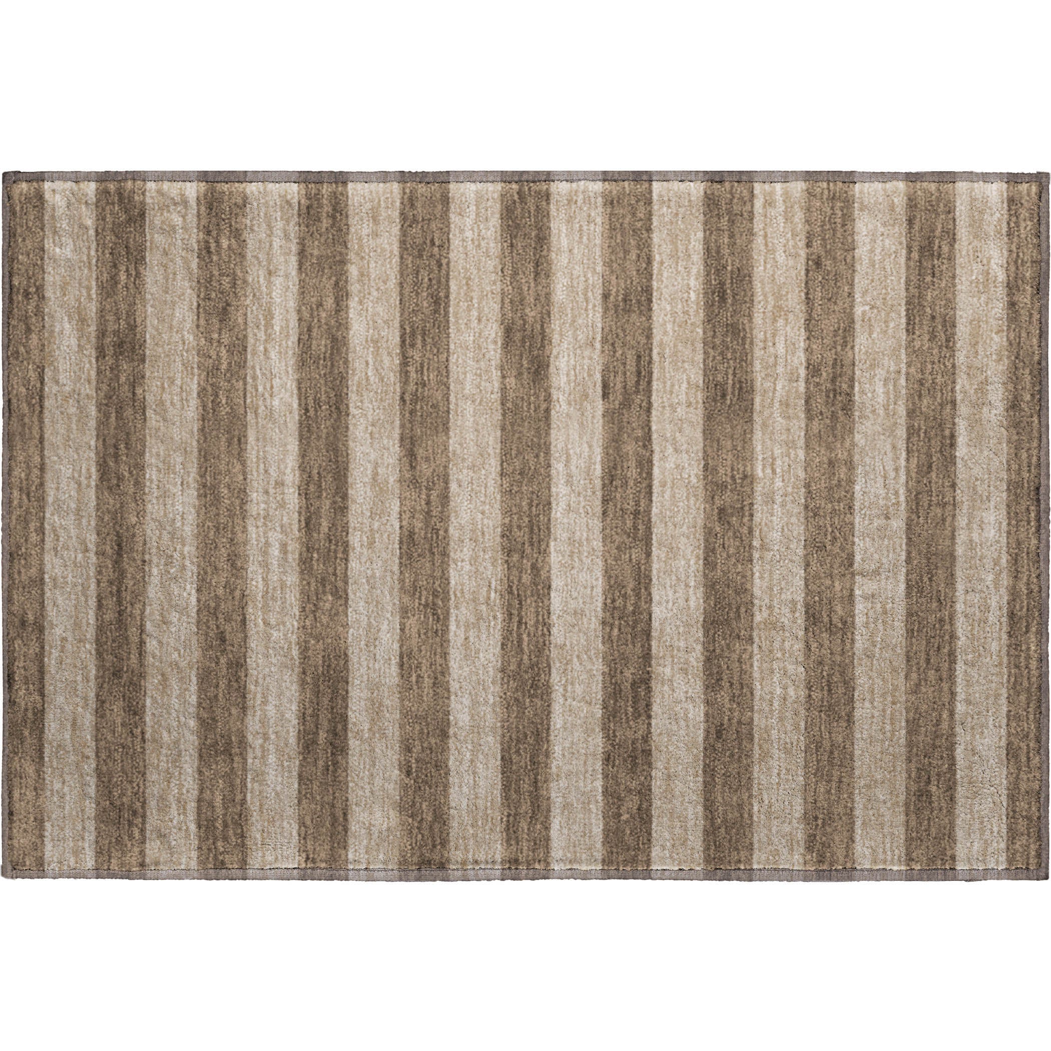 Dublin Machine Washable Transitional Coffee Brown Rug 1'8" x 2'6" #shape_Rectangle