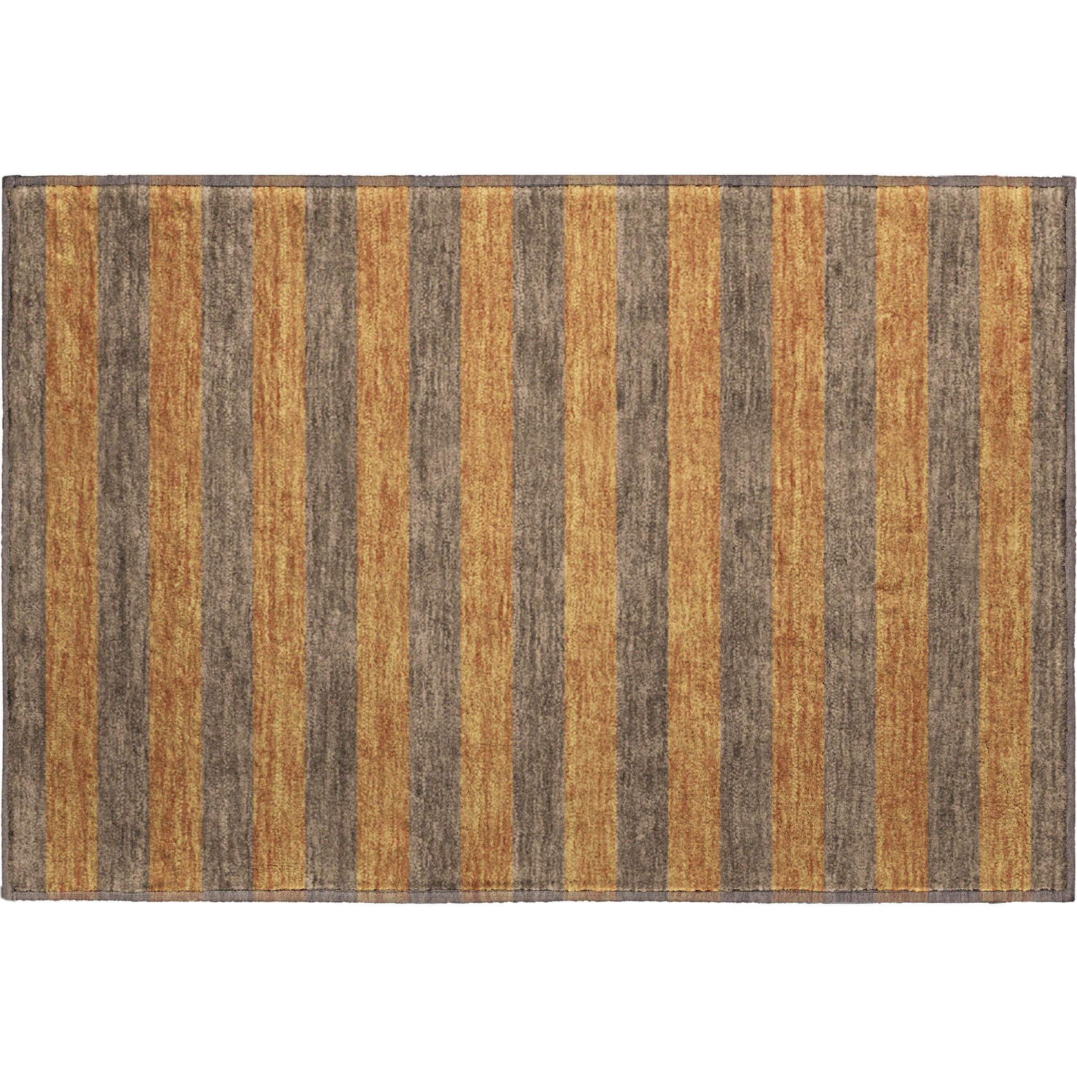 Dublin Machine Washable Transitional Fudge Brown Rug 1'8" x 2'6" #shape_Rectangle