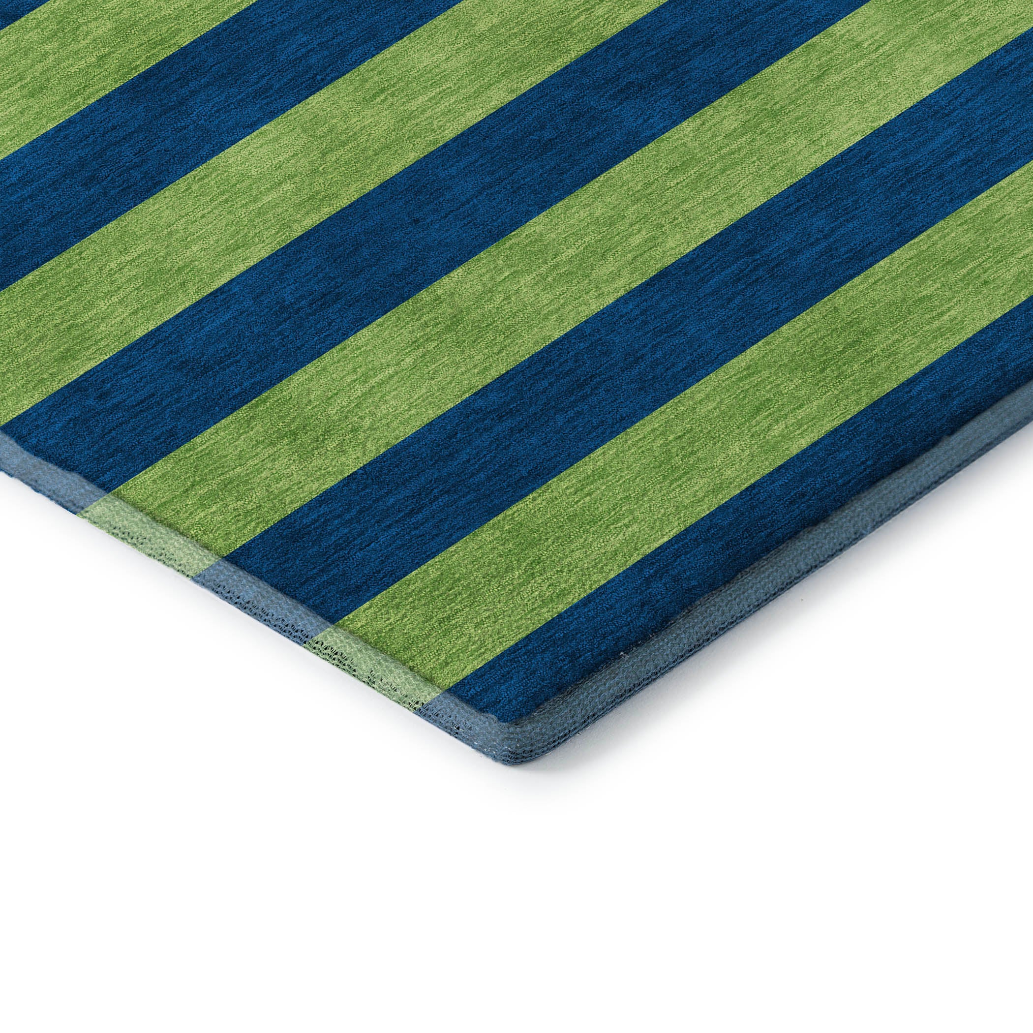Dublin Machine Washable Transitional Navy Blue Rug 1'8" x 2'6" #shape_Rectangle