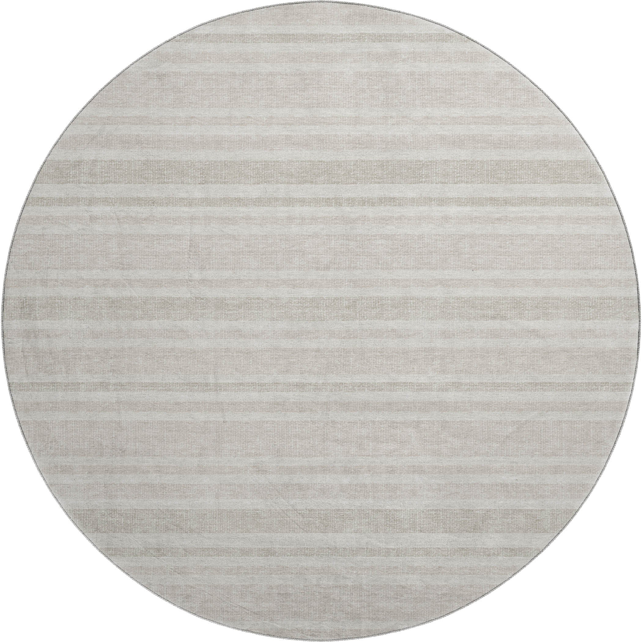 Bogota Machine Washable Transitional Ivory Rug 8' x 8' #shape_Round