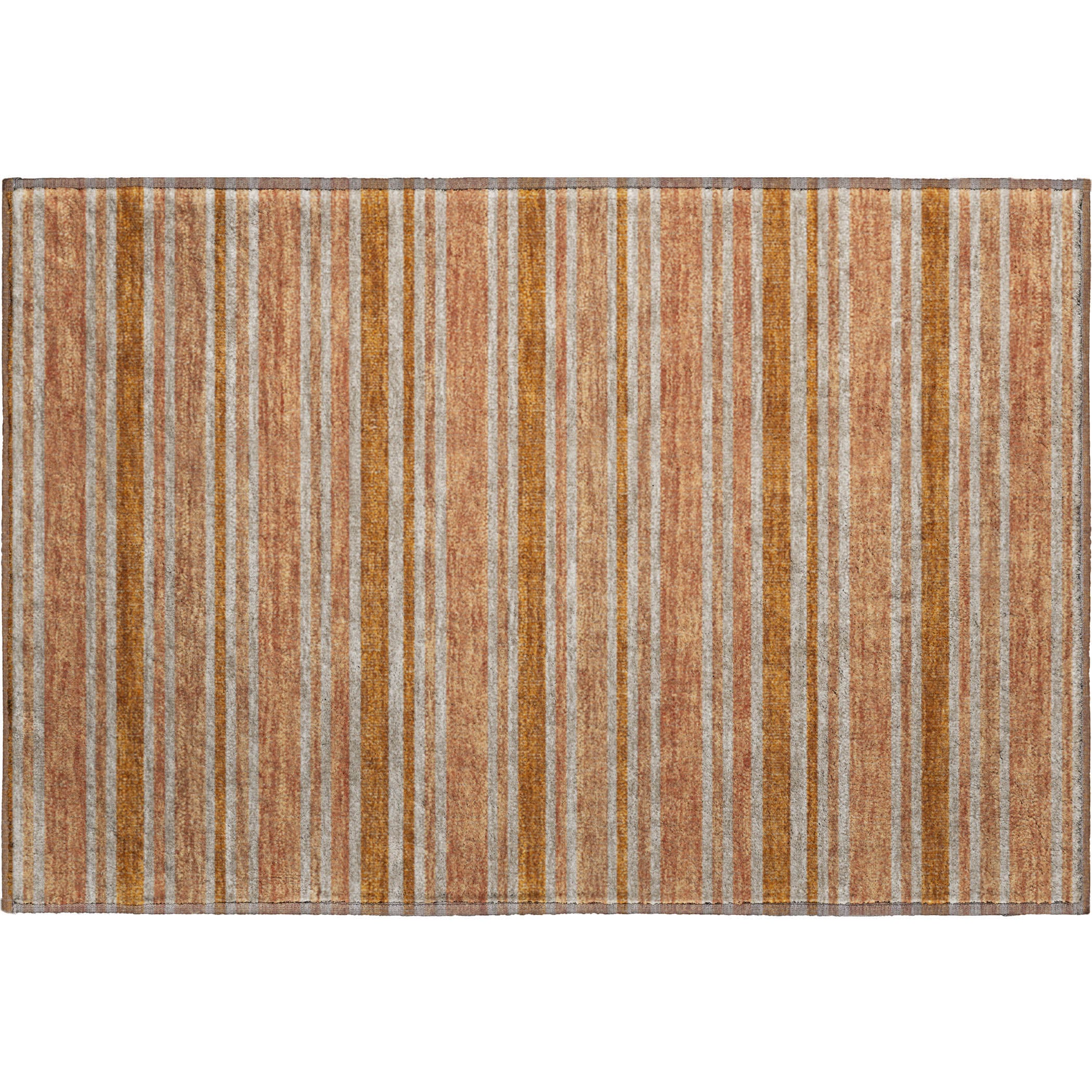 Bogota Machine Washable Transitional Paprika Orange Rug 1'8" x 2'6" #shape_Rectangle