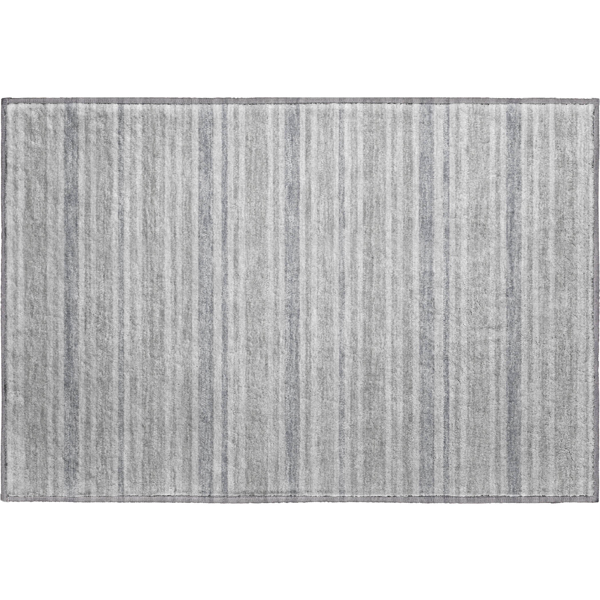 Bogota Machine Washable Transitional Silver Gray Rug 1'8" x 2'6" #shape_Rectangle