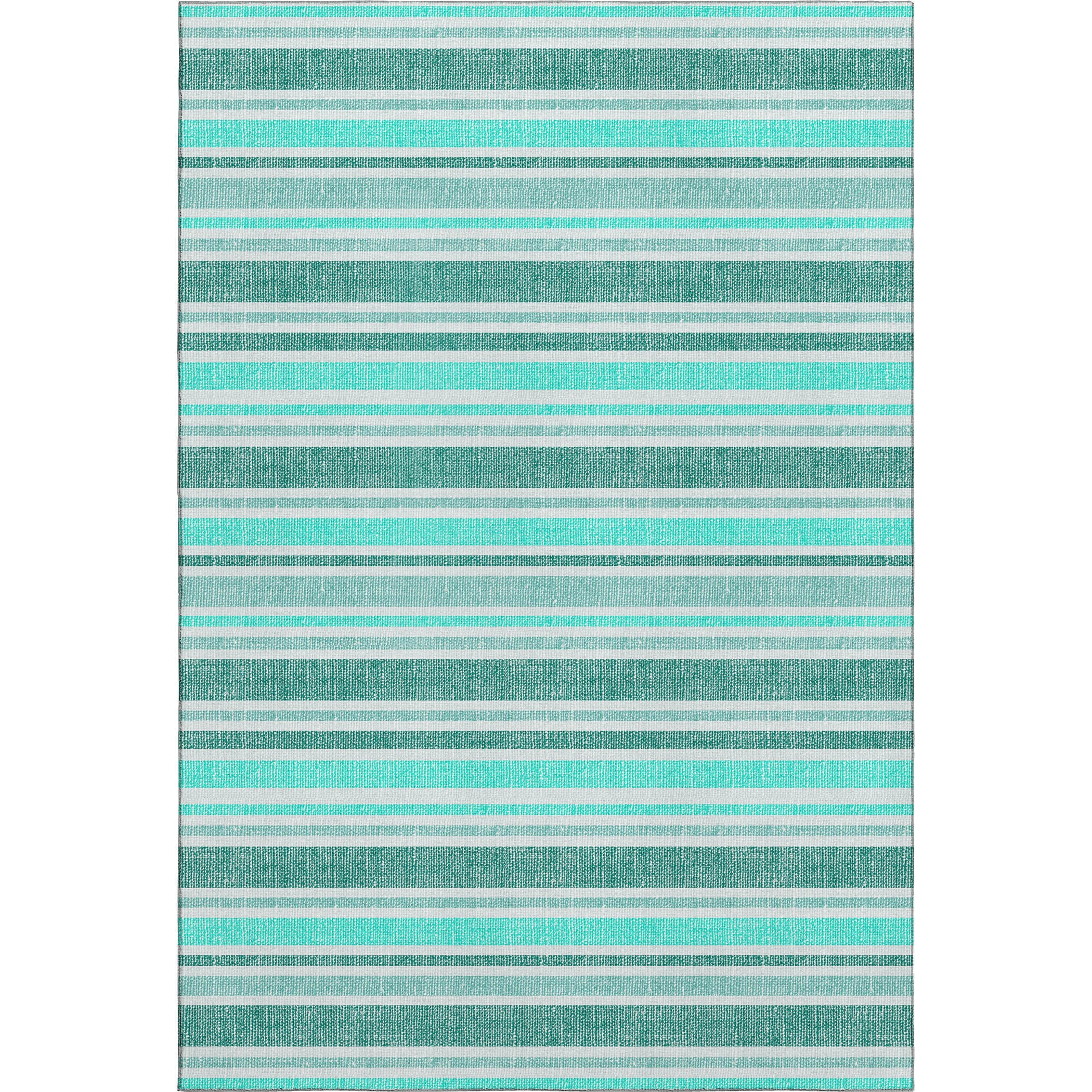 Bogota Machine Washable Transitional Turquoise Teal Rug 2'6" x 3'10" #shape_Rectangle