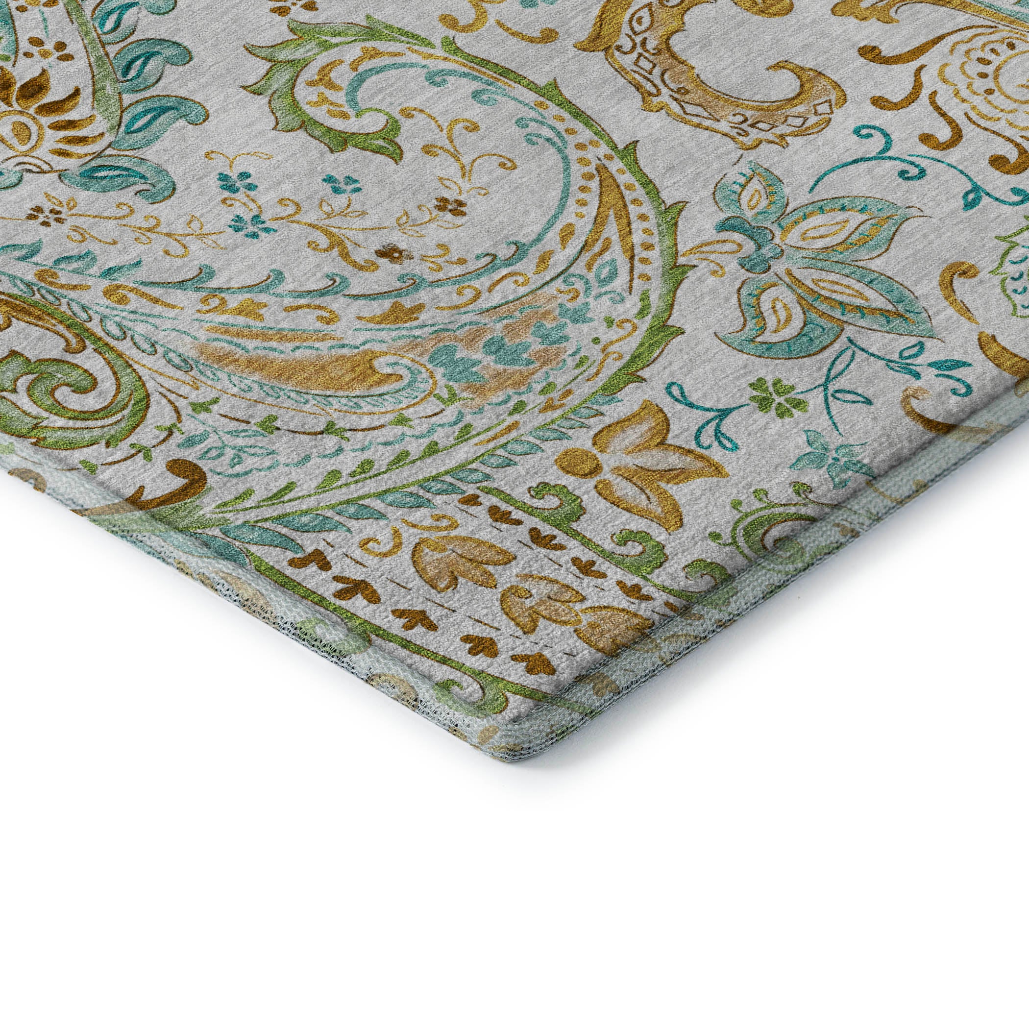 Queenstown Machine Washable Transitional Ivory Rug 1'8" x 2'6" #shape_Rectangle