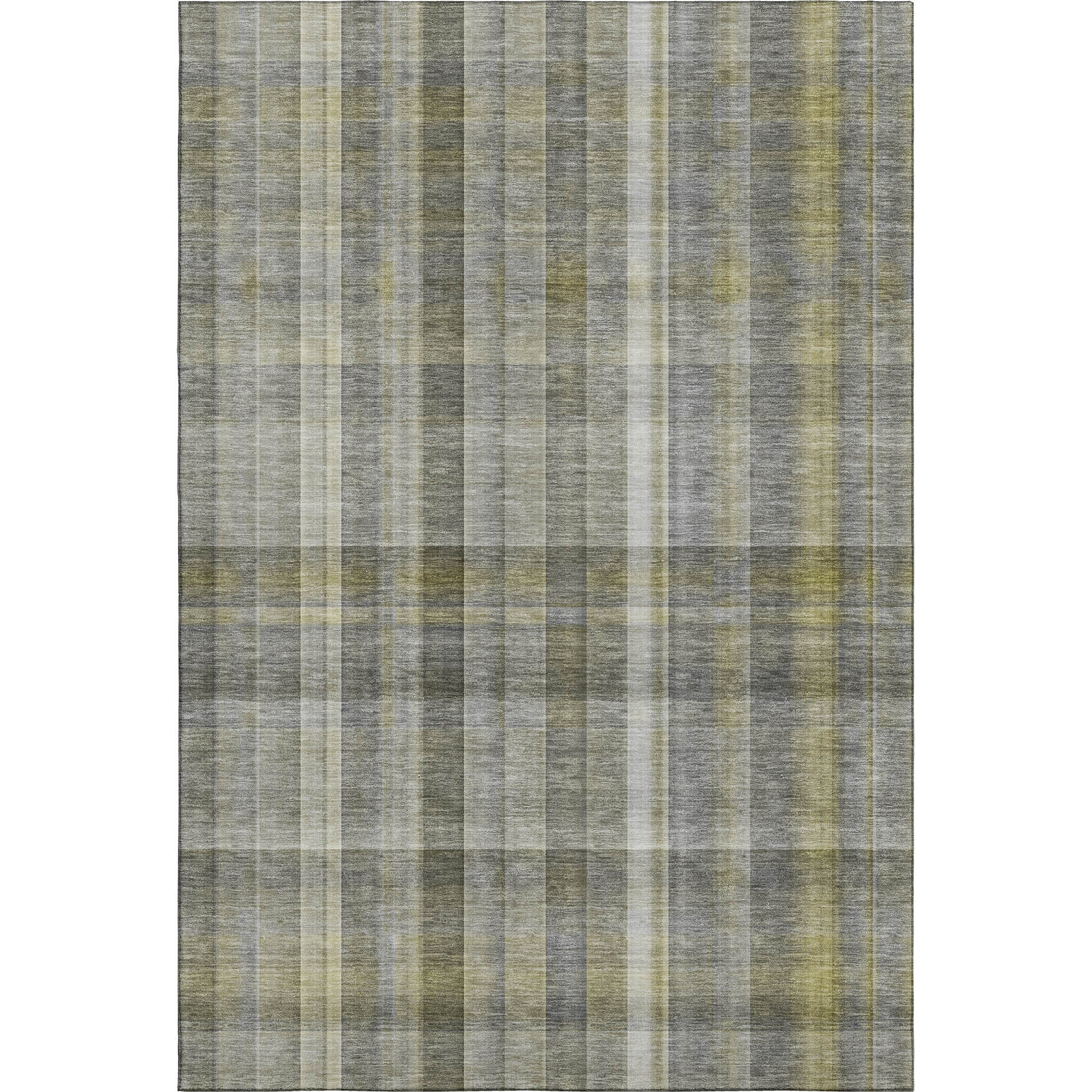 Mdina Machine Washable Transitional Gray Rug 2'6" x 3'10" #shape_Rectangle