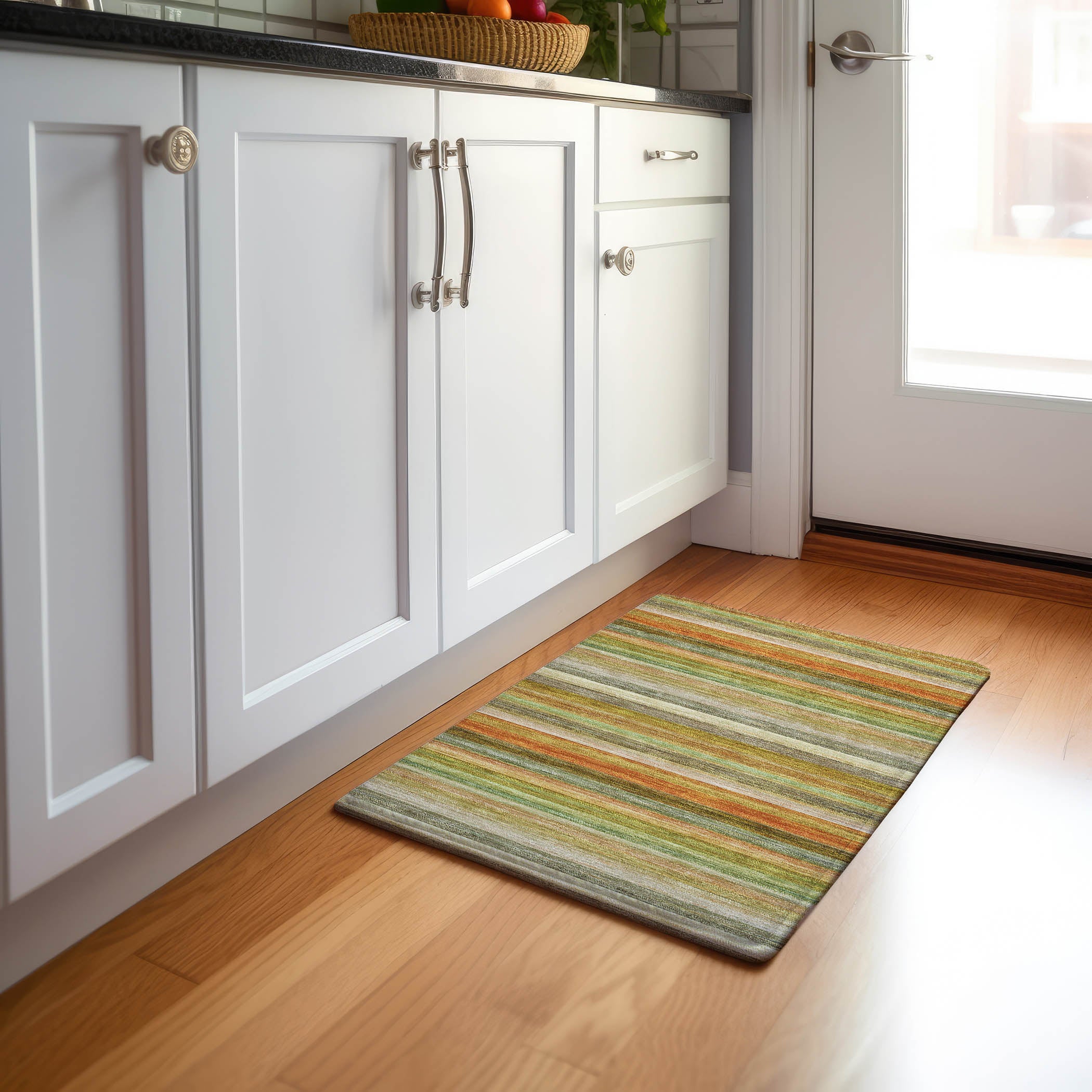 Chiang Mai Machine Washable Transitional Aloe Green Rug 1'8" x 2'6" #shape_Rectangle