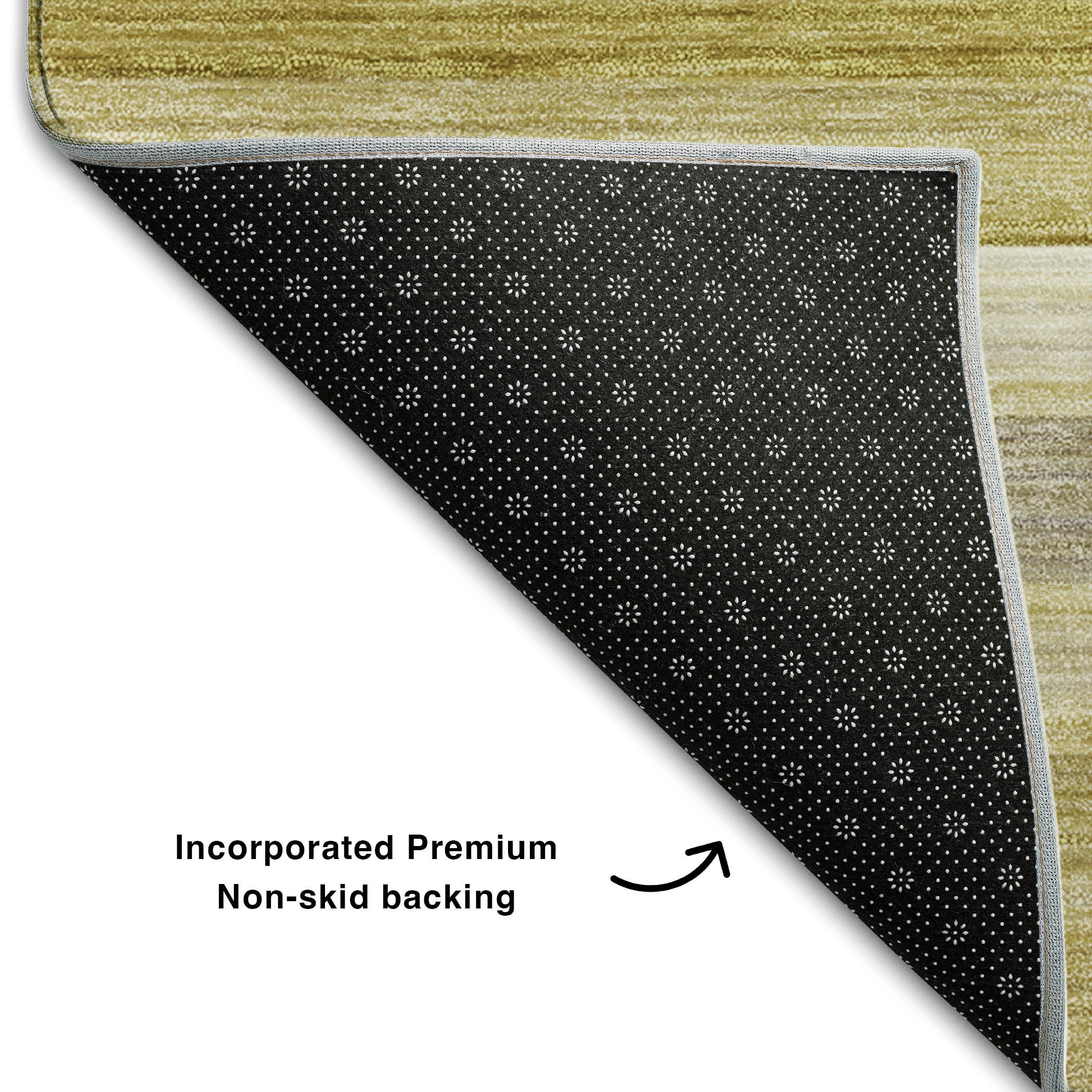 Chiang Mai Machine Washable Transitional Wheat Gold Rug 1'8" x 2'6" #shape_Rectangle