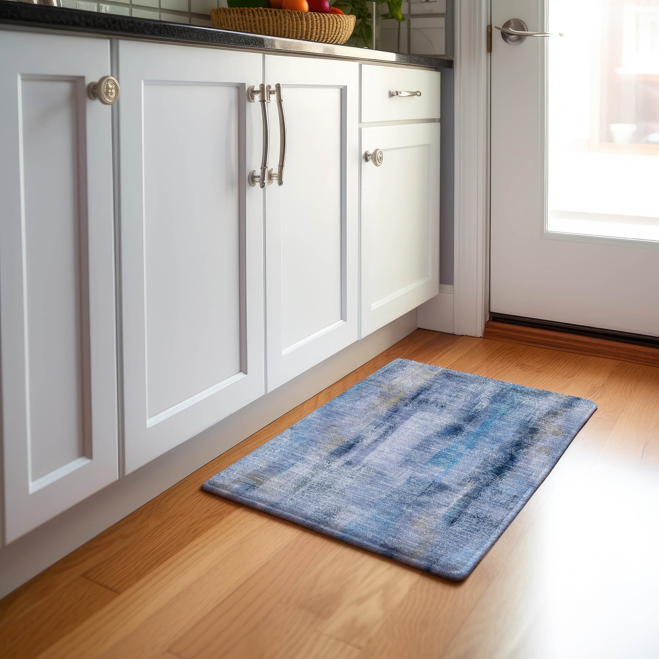 Bogota Machine Washable Transitional Blue Rug 1'8" x 2'6" #shape_Rectangle