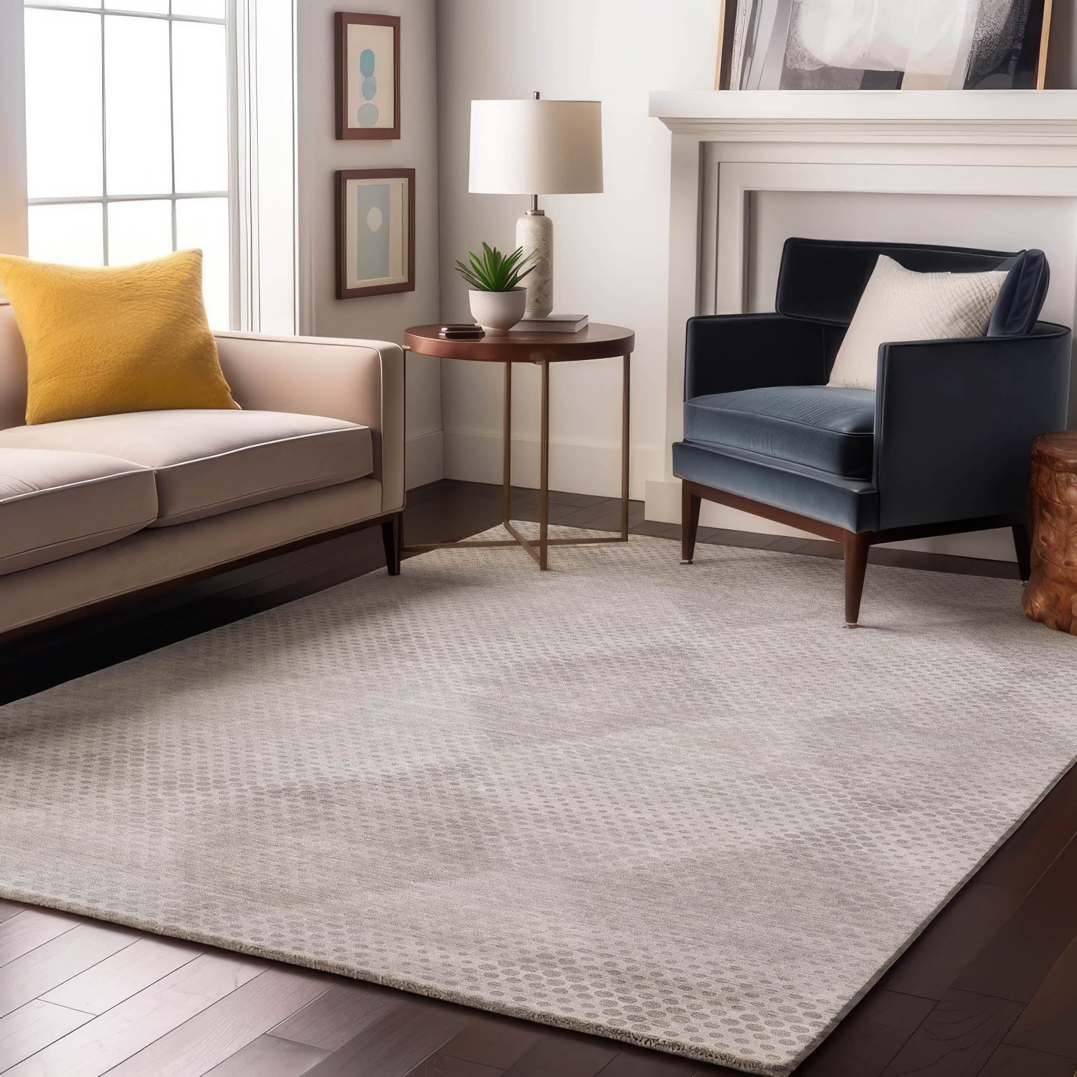 Kyoto Machine Washable Transitional Ivory Rug 2'6" x 3'10" #shape_Rectangle