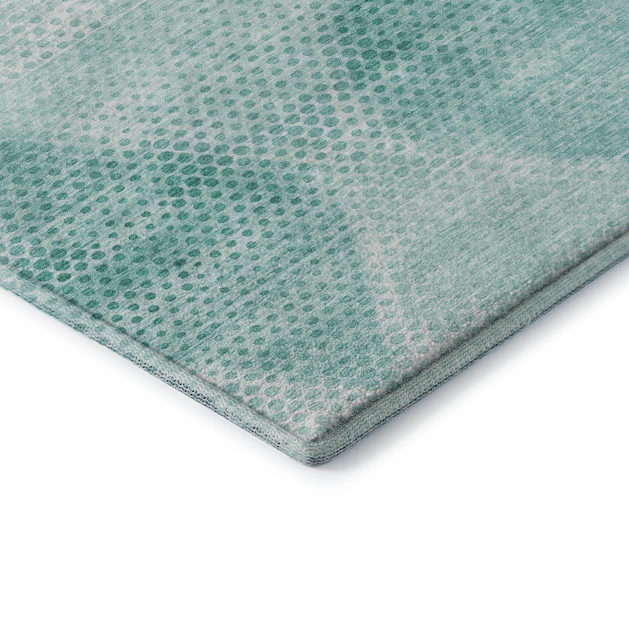 Kyoto Machine Washable Transitional Teal Rug 1'8" x 2'6" #shape_Rectangle