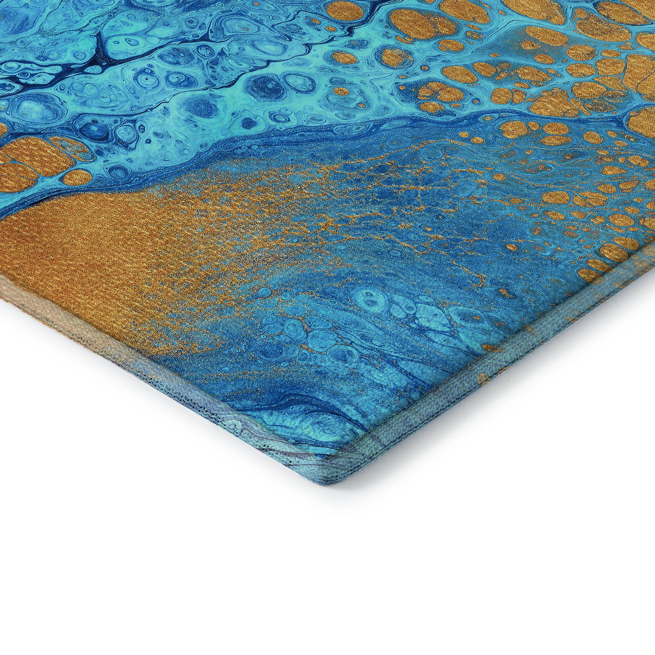 Tallinn Machine Washable Contemporary Cobalt Blue Rug 1'8" x 2'6" #shape_Rectangle