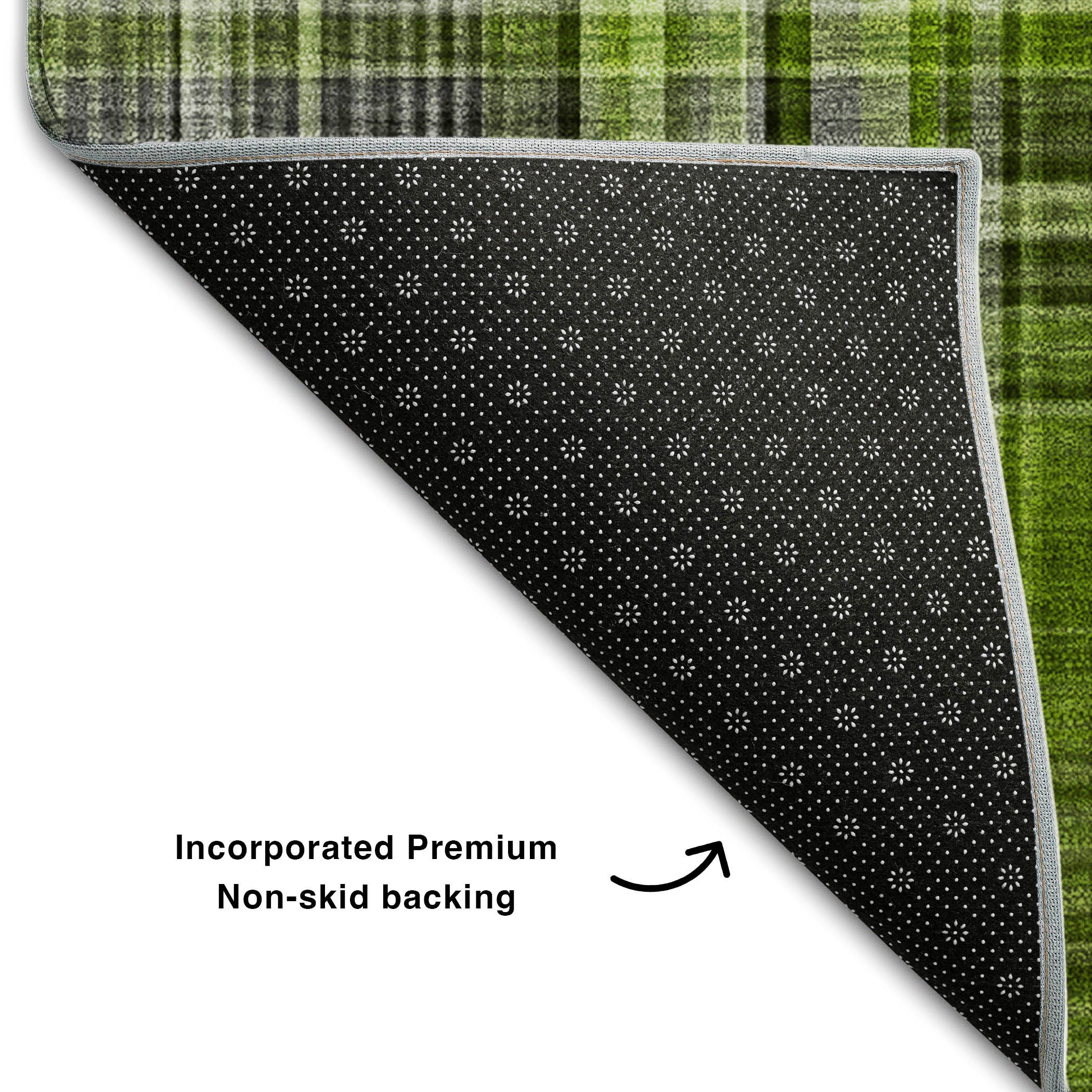Tallinn Machine Washable Transitional Green Rug 1'8" x 2'6" #shape_Rectangle