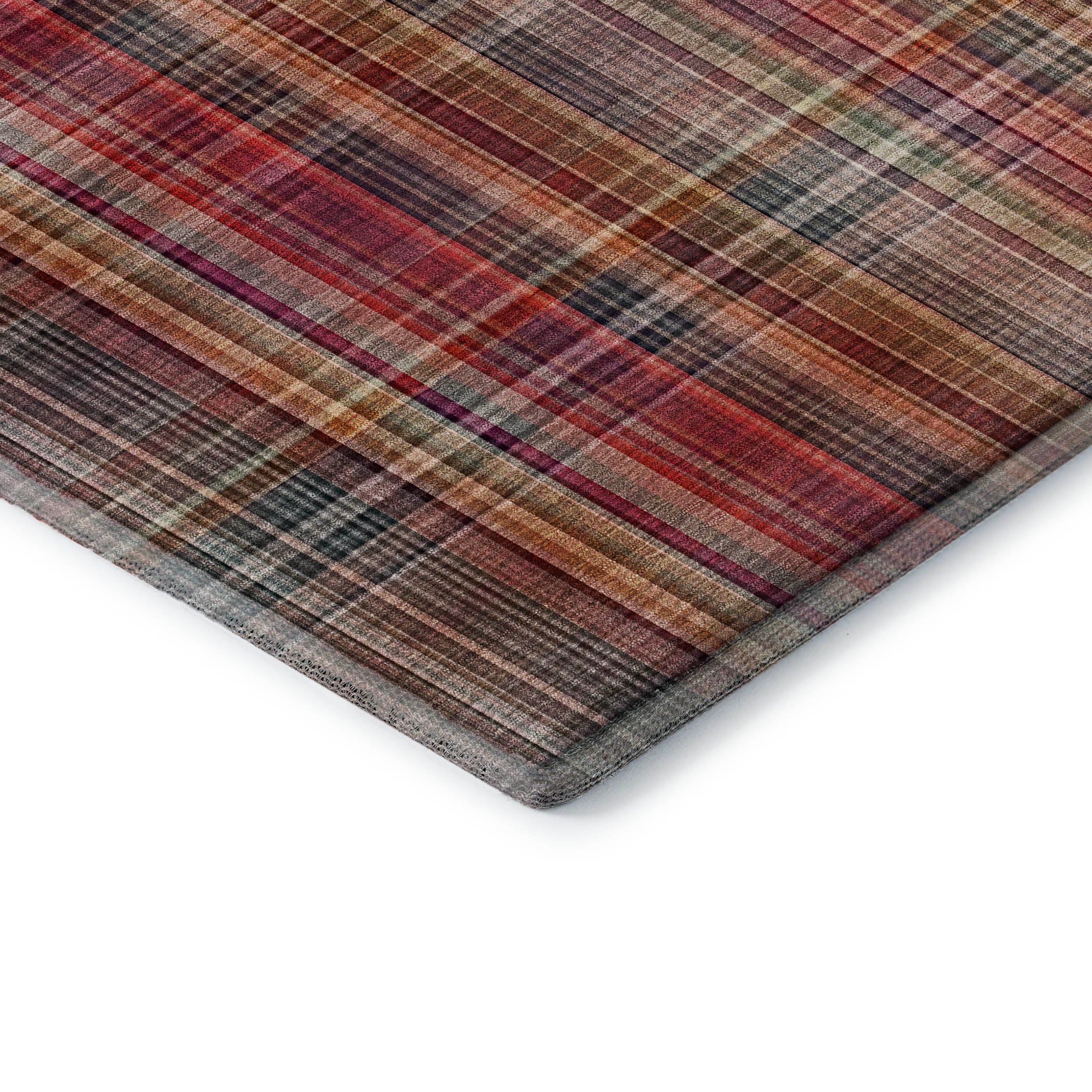 Tallinn Machine Washable Transitional Red Rug 1'8" x 2'6" #shape_Rectangle
