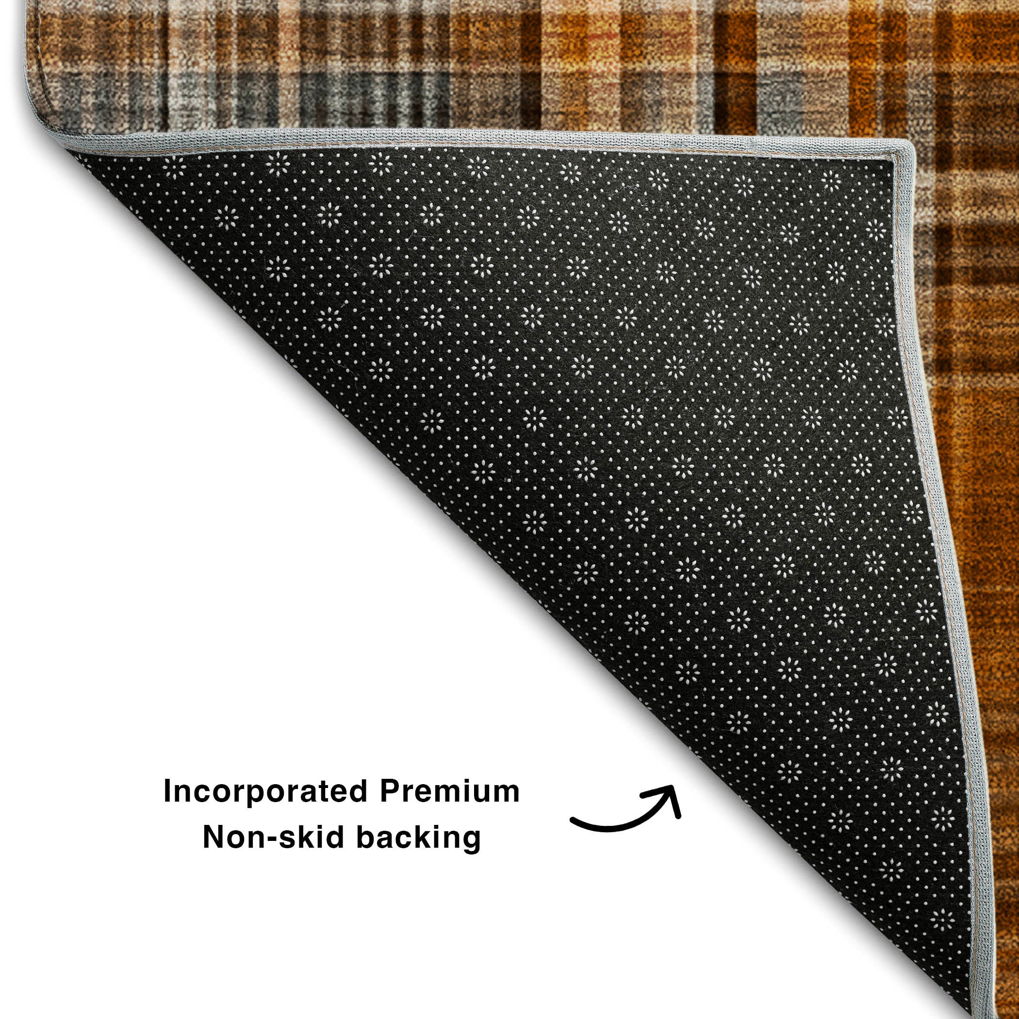 Tallinn Machine Washable Transitional Terracotta Orange Rug 1'8" x 2'6" #shape_Rectangle