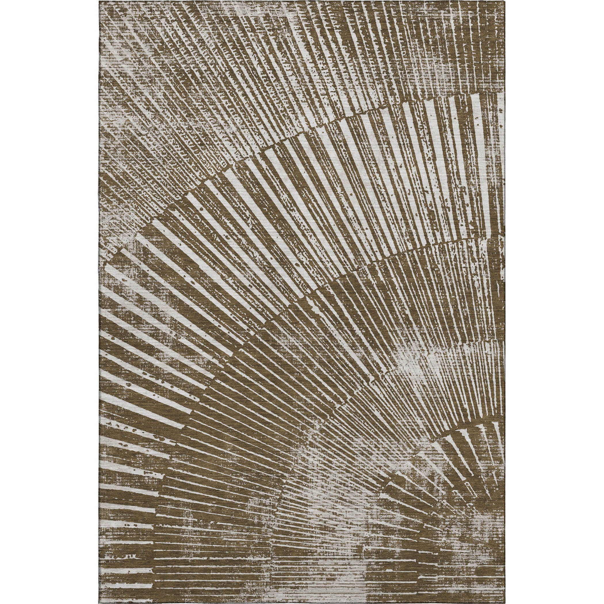 Split Machine Washable Transitional Chocolate Brown Rug 2'6" x 3'10" #shape_Rectangle