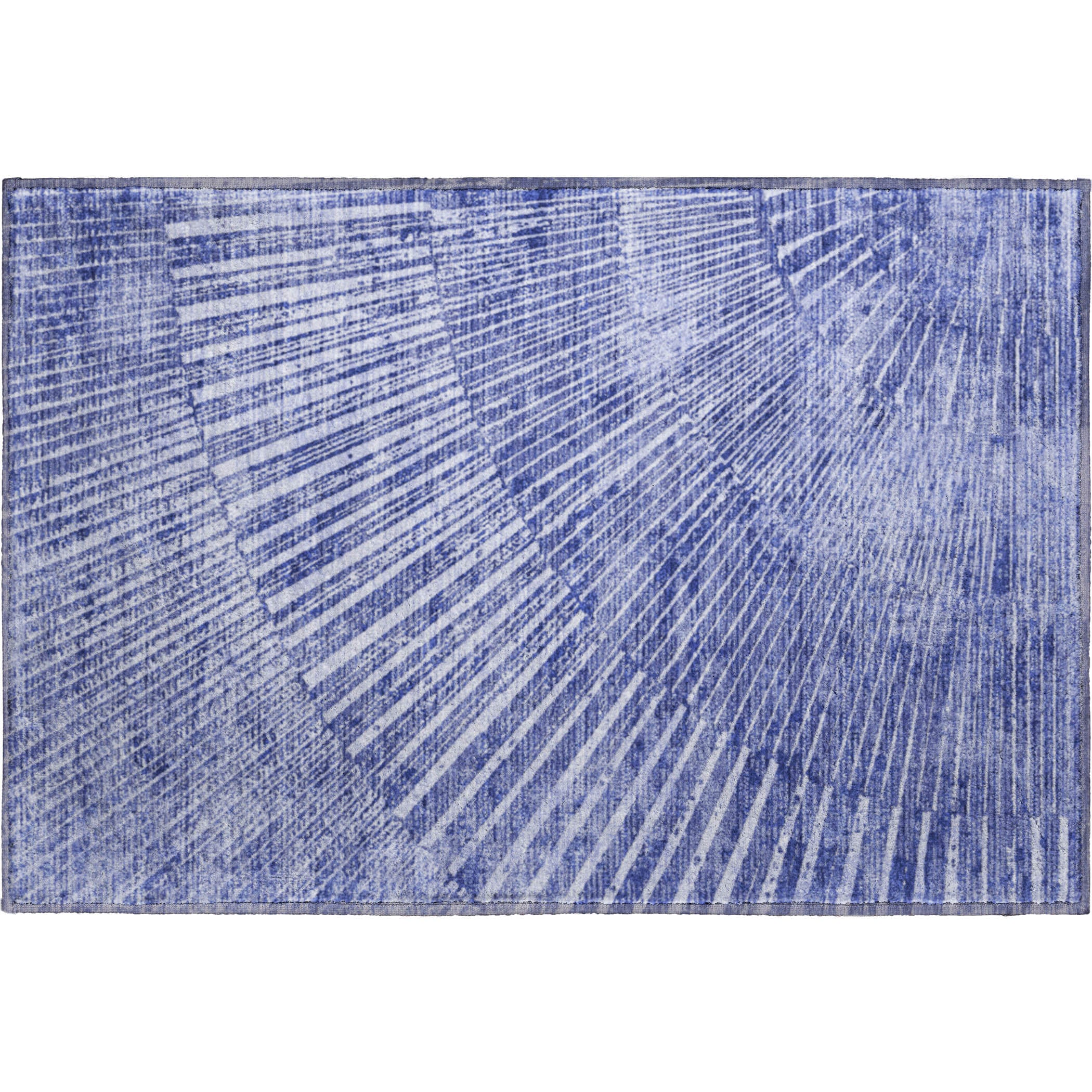Split Machine Washable Transitional Navy Blue Rug 1'8" x 2'6" #shape_Rectangle