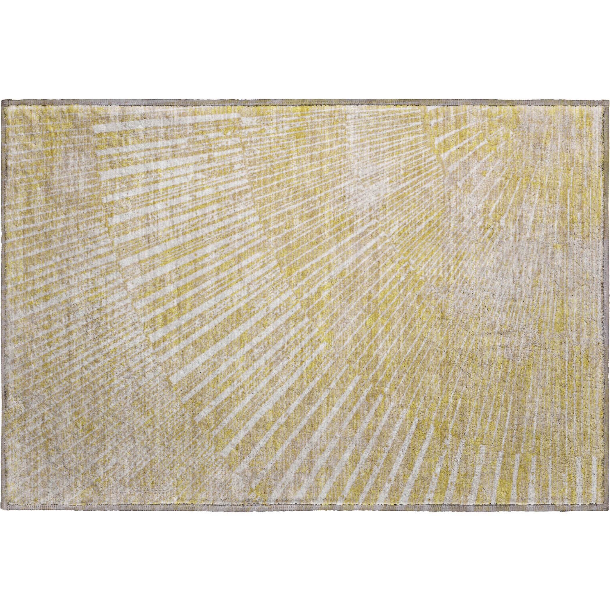Split Machine Washable Transitional Wheat Gold Rug 1'8" x 2'6" #shape_Rectangle