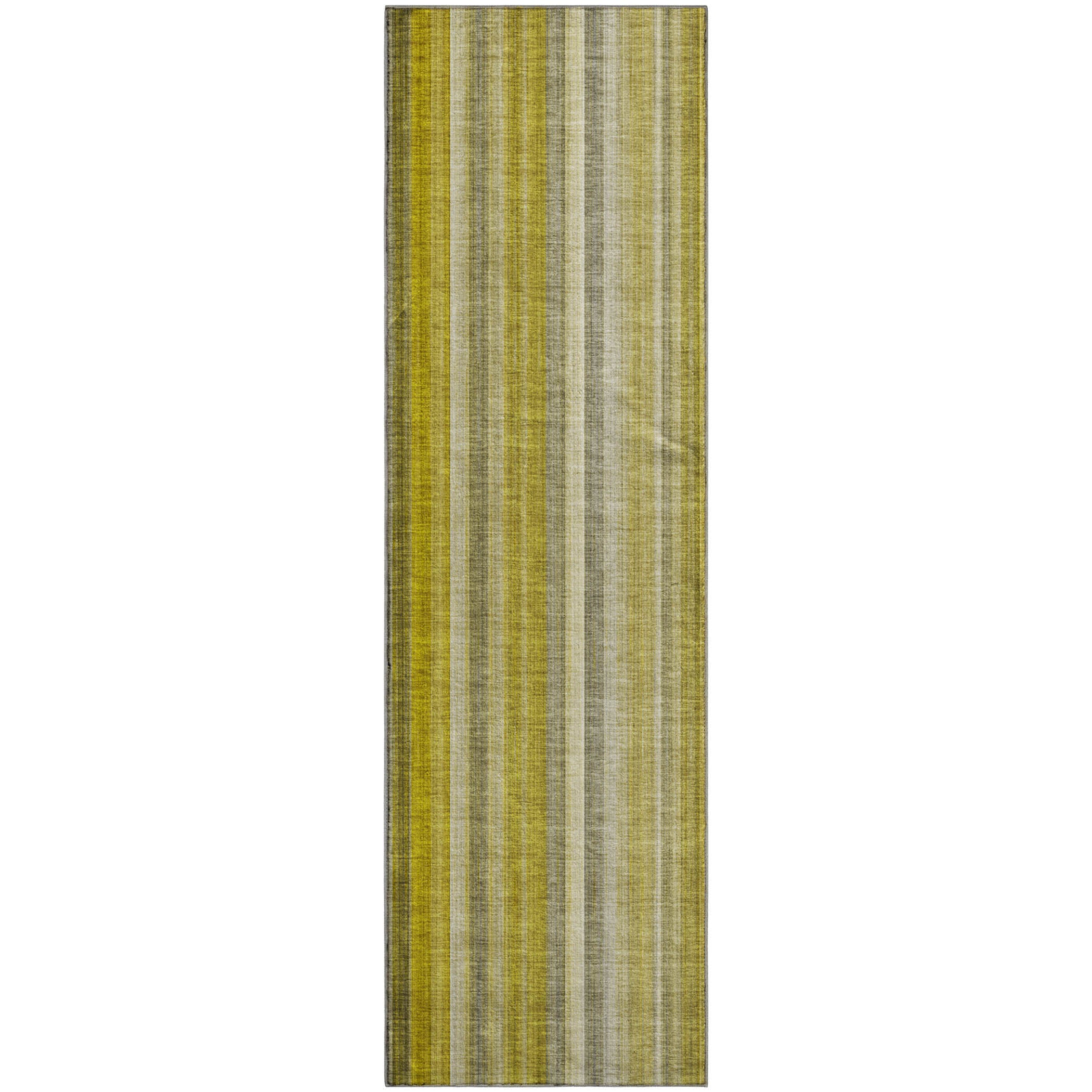 Siena Machine Washable Transitional Gold Rug 2'3" x 7'6" #shape_Runner