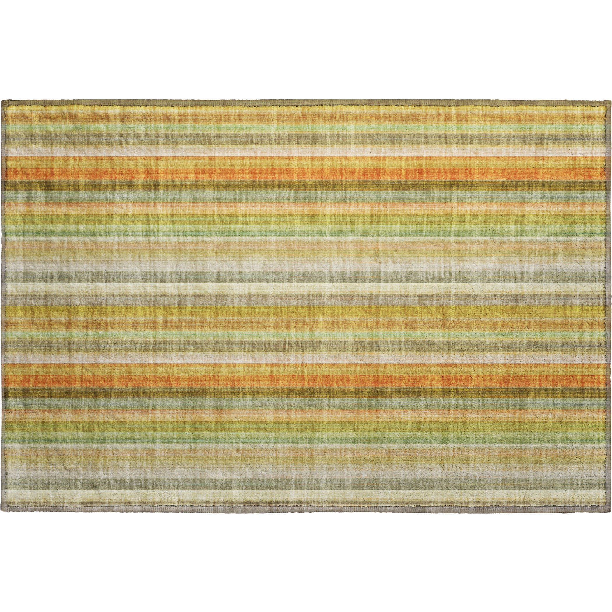 Siena Machine Washable Transitional Khaki Brown Rug 1'8" x 2'6" #shape_Rectangle