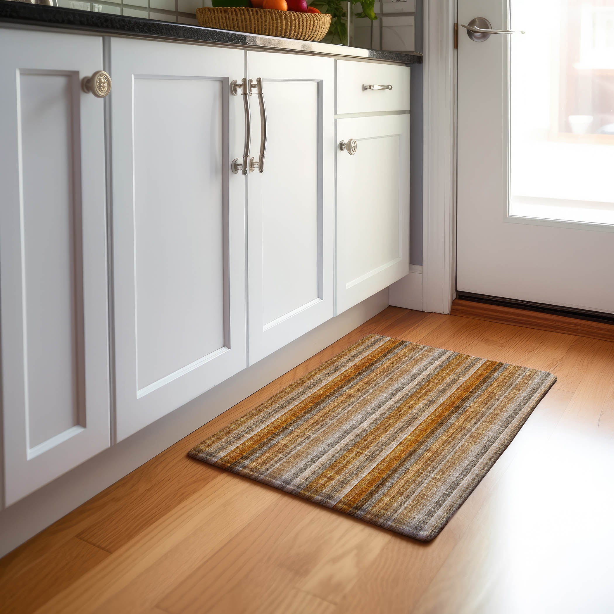 Siena Machine Washable Transitional Paprika Orange Rug 1'8" x 2'6" #shape_Rectangle