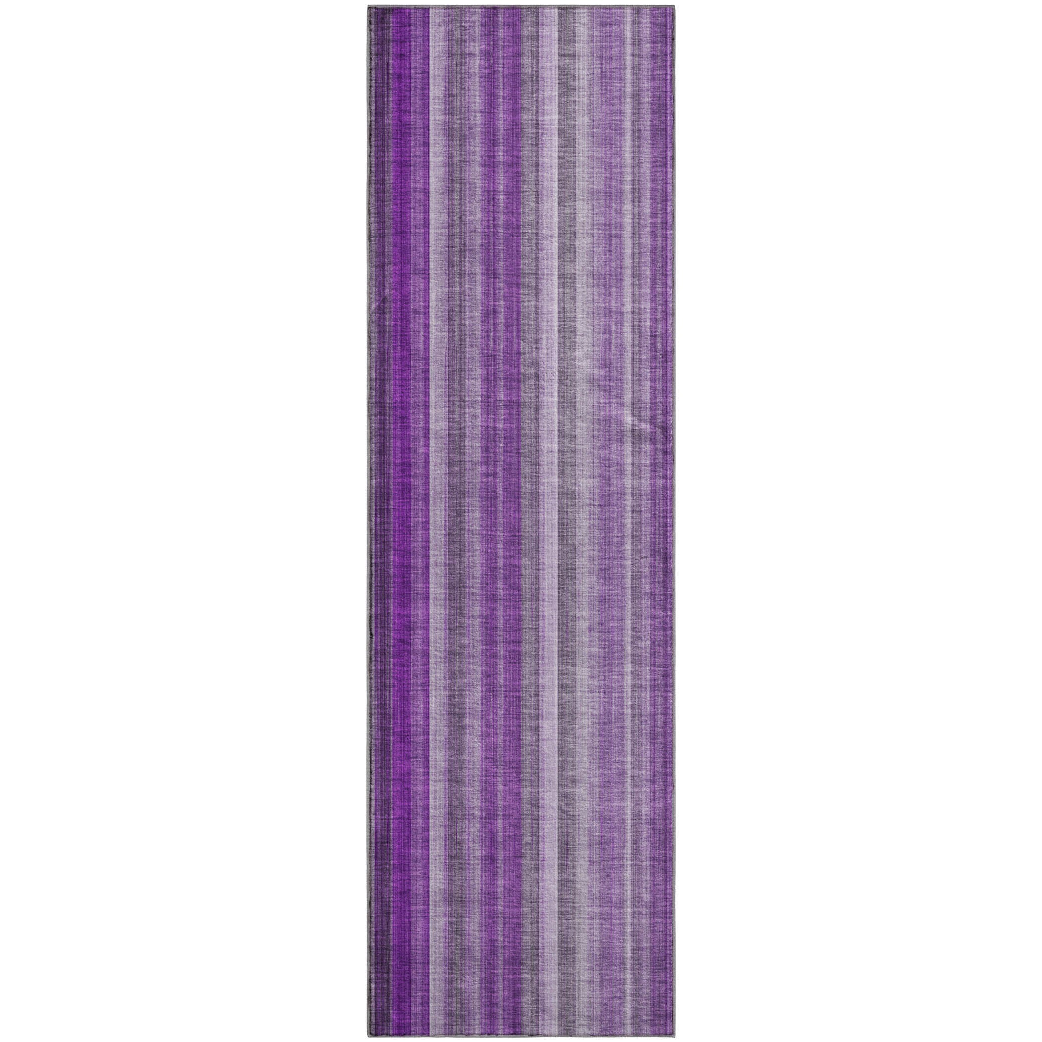 Siena Machine Washable Transitional Purple Rug 2'3" x 7'6" #shape_Runner