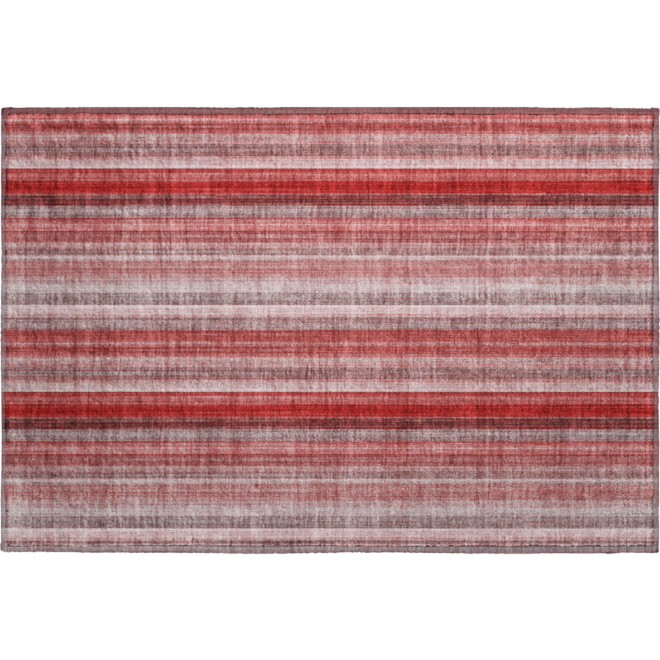 Siena Machine Washable Transitional Red Rug 1'8" x 2'6" #shape_Rectangle