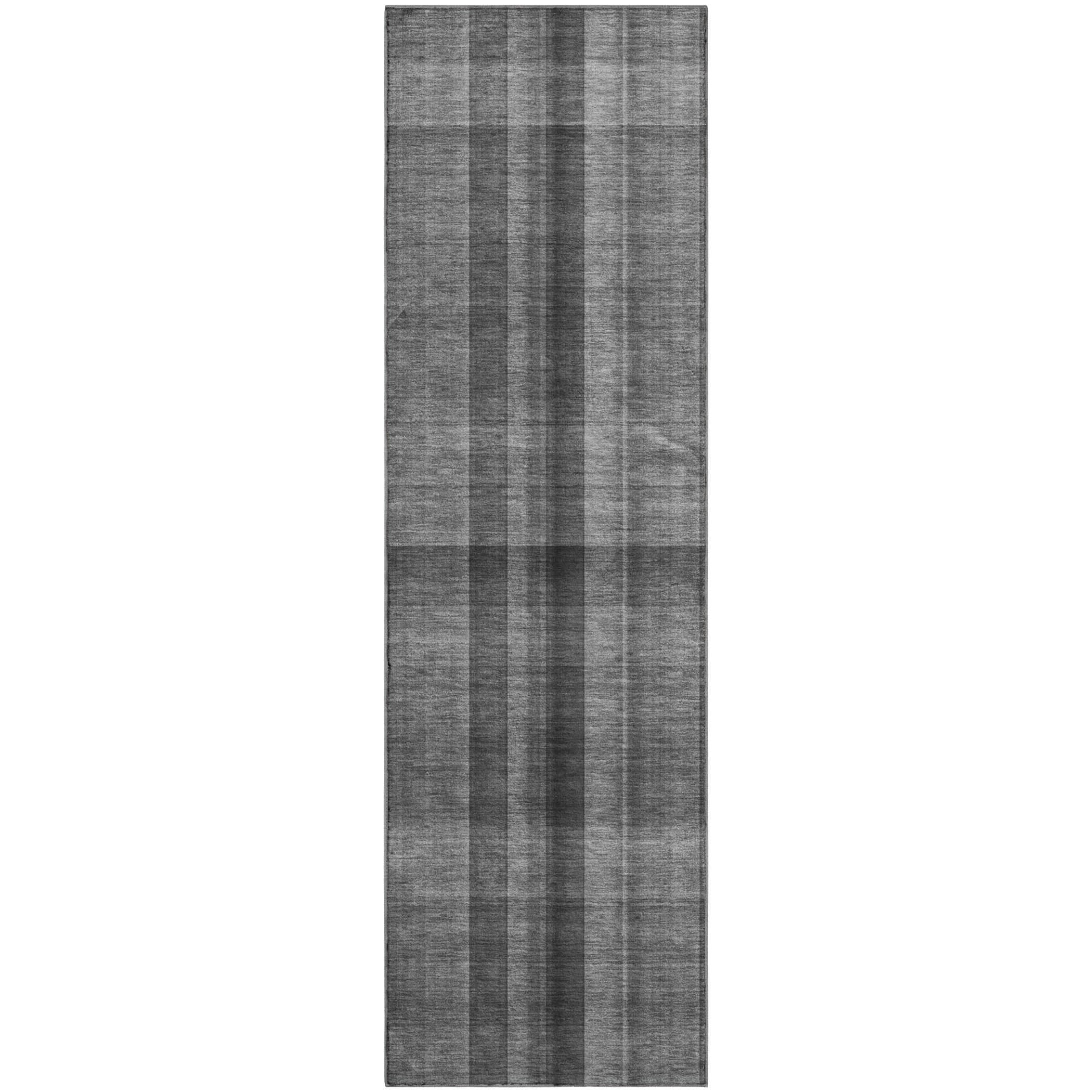 Havana Machine Washable Transitional Gray Rug 2'3" x 7'6" #shape_Runner