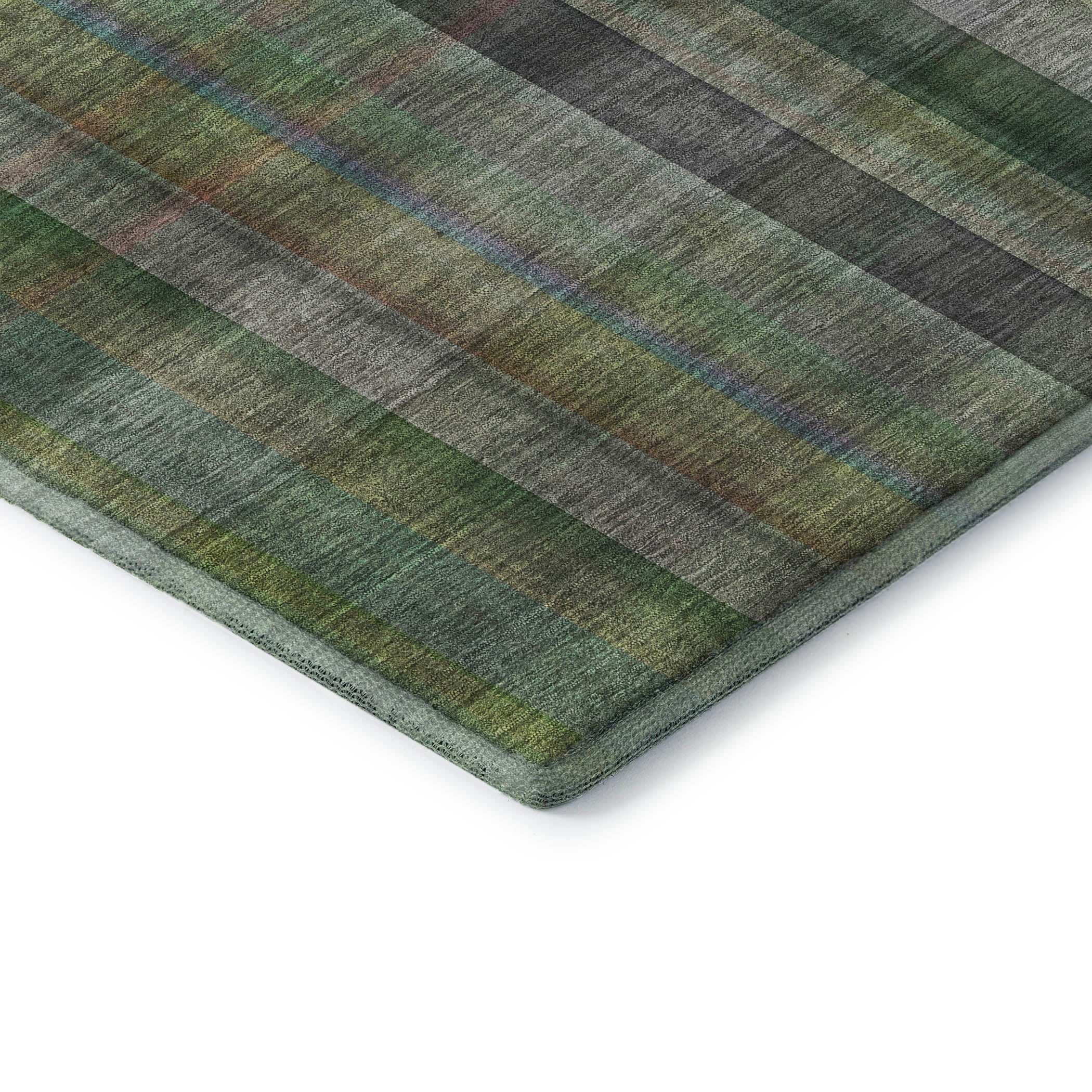 Havana Machine Washable Transitional Green Rug 1'8" x 2'6" #shape_Rectangle