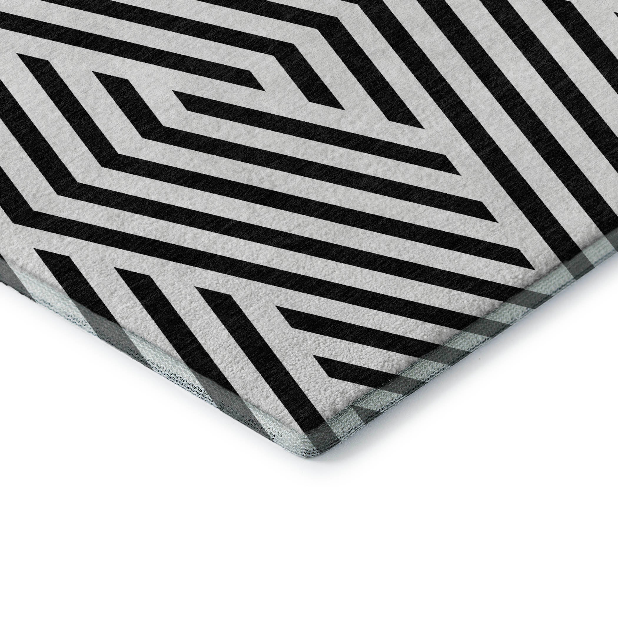Oaxaca Machine Washable Transitional Black Rug 1'8" x 2'6" #shape_Rectangle