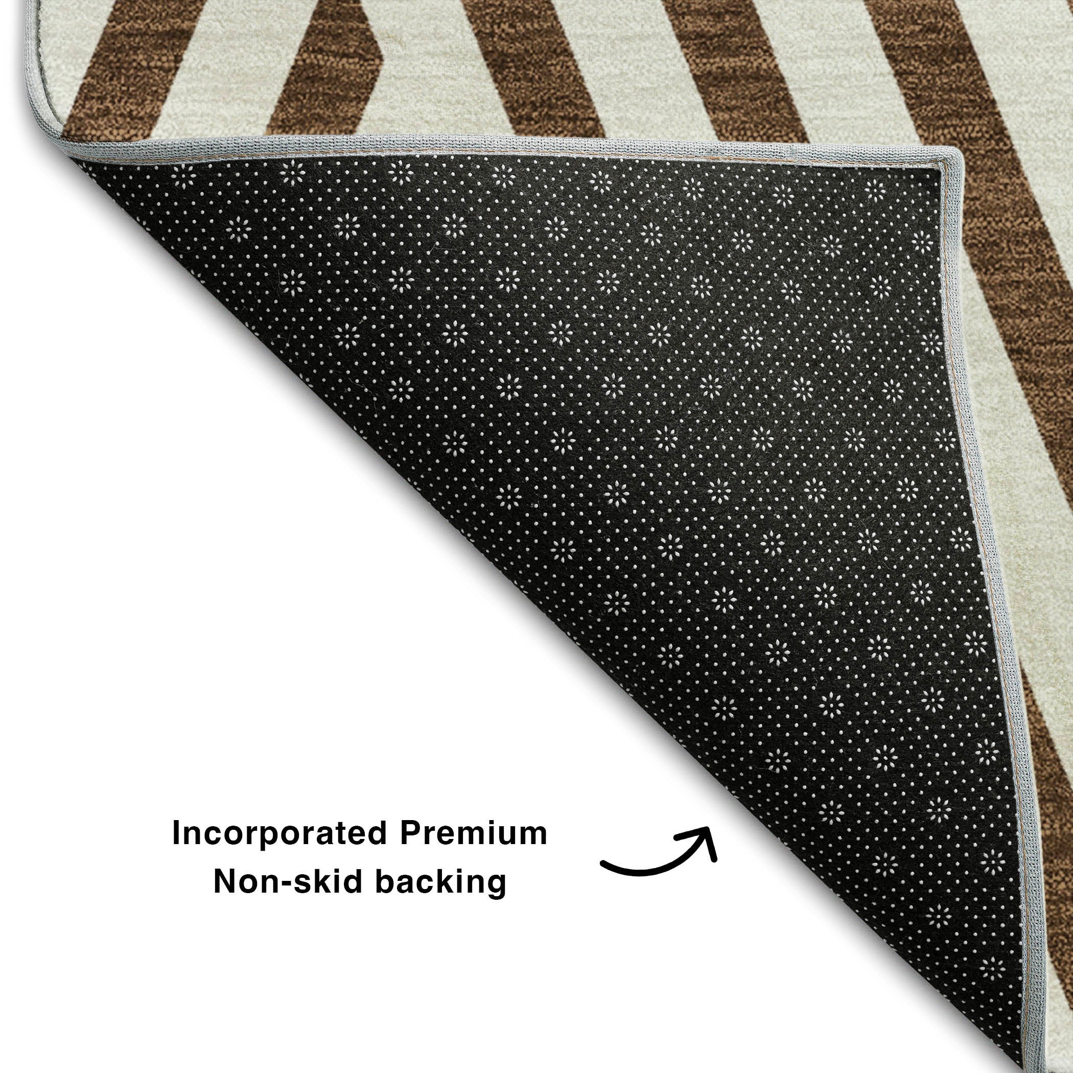 Oaxaca Machine Washable Transitional Brown Rug 1'8" x 2'6" #shape_Rectangle