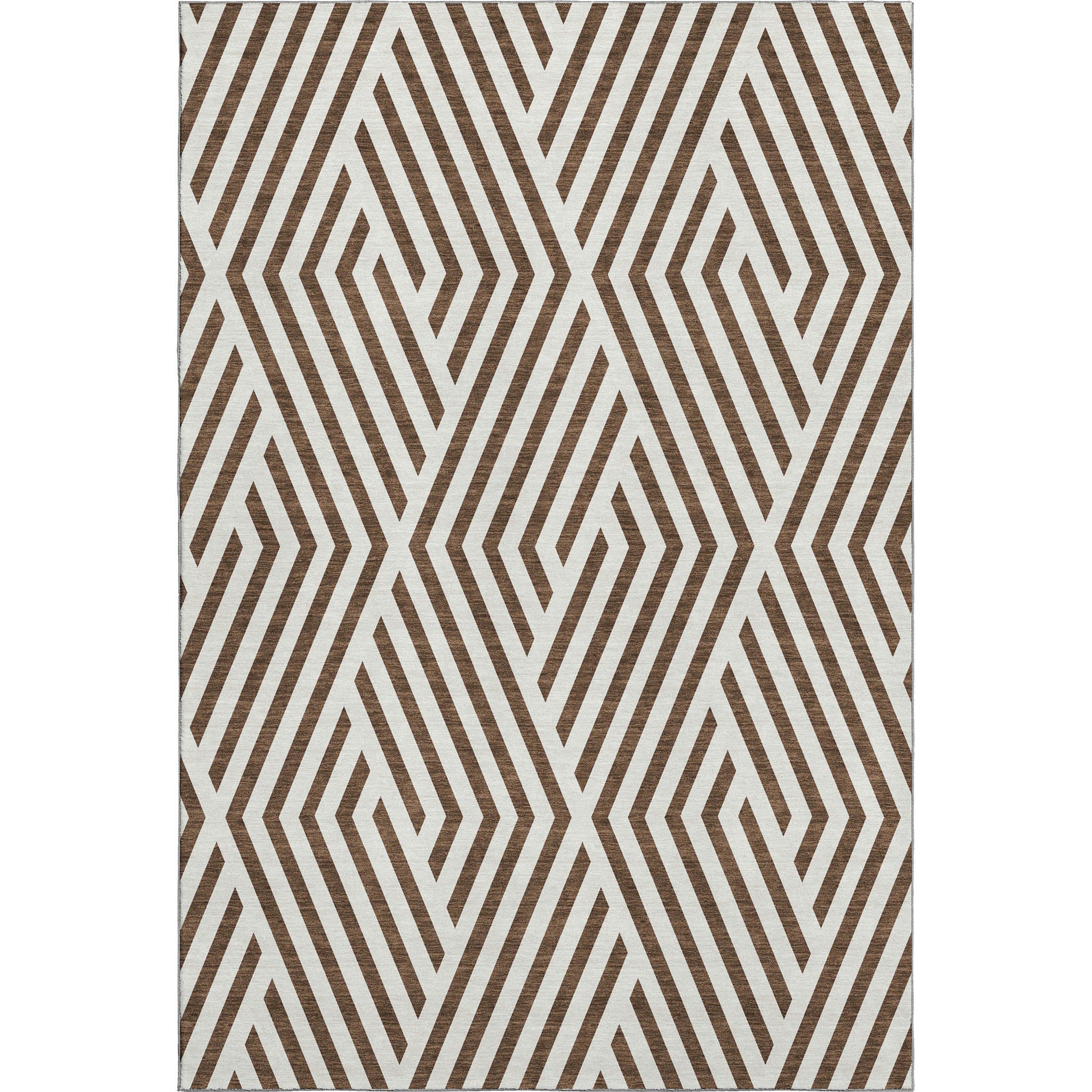 Oaxaca Machine Washable Transitional Brown Rug 2'6" x 3'10" #shape_Rectangle
