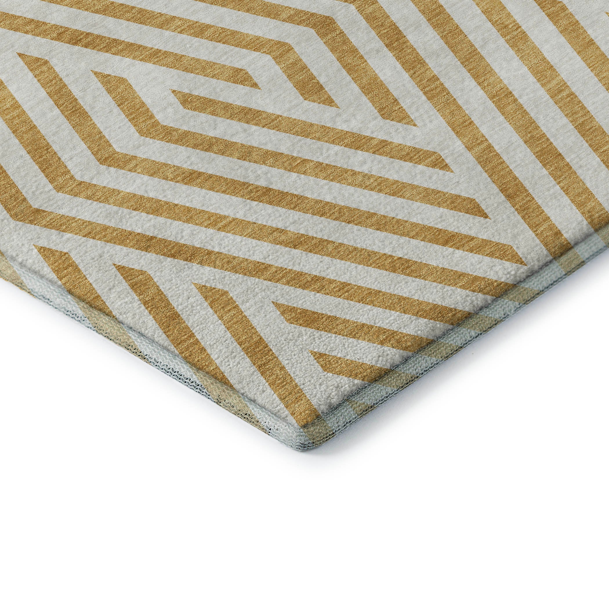 Oaxaca Machine Washable Transitional Gold Rug 1'8" x 2'6" #shape_Rectangle
