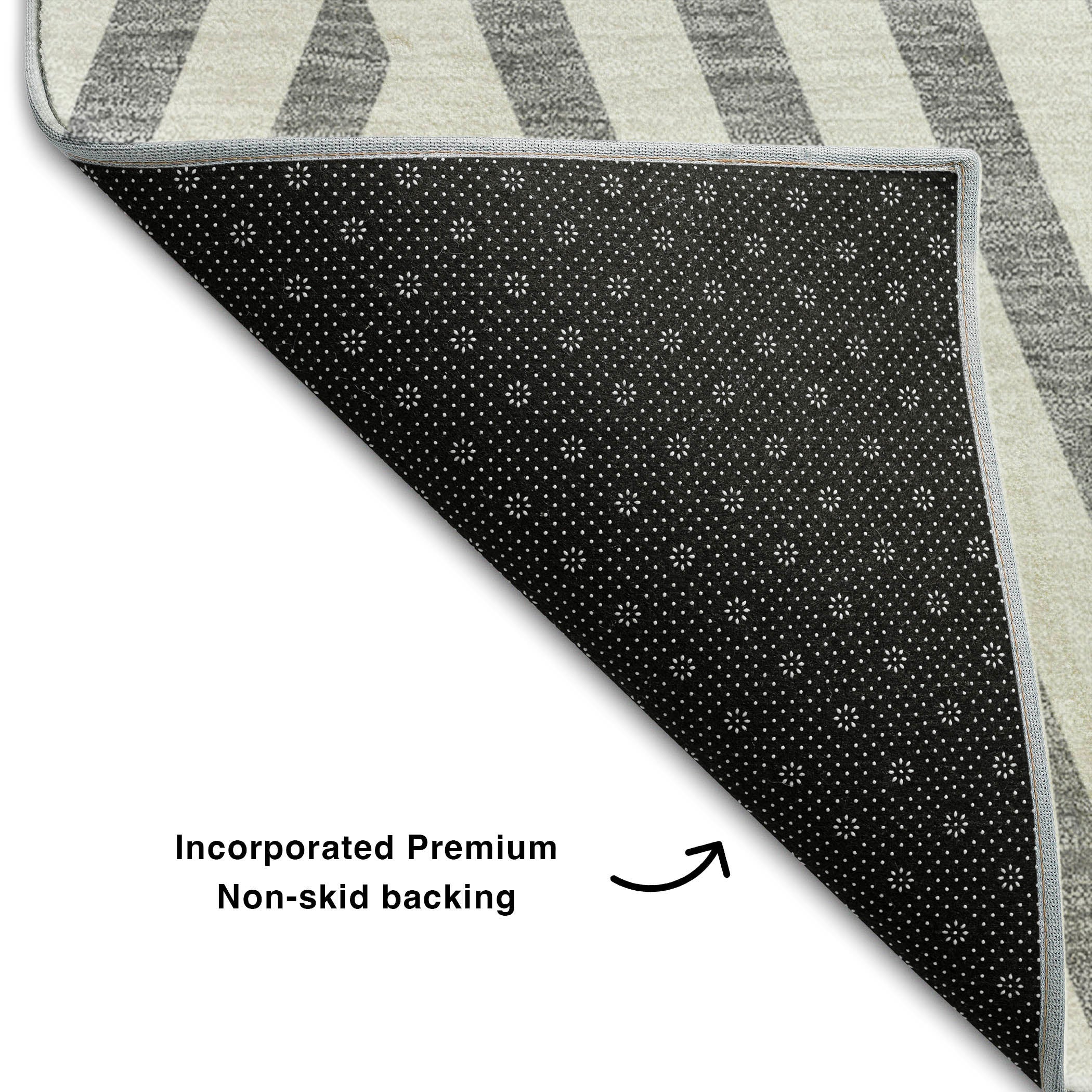 Oaxaca Machine Washable Transitional Gray Rug 1'8" x 2'6" #shape_Rectangle