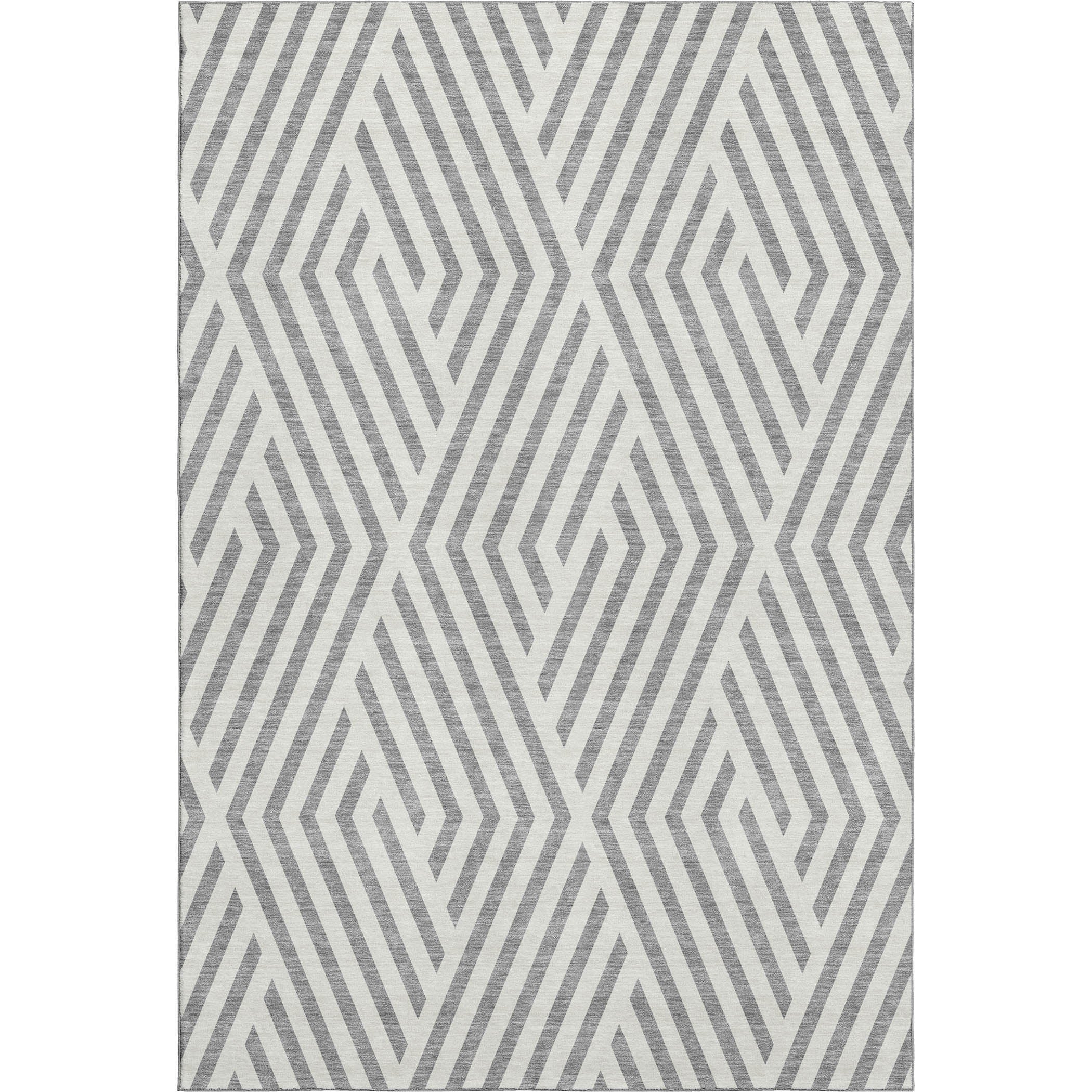 Oaxaca Machine Washable Transitional Gray Rug 2'6" x 3'10" #shape_Rectangle