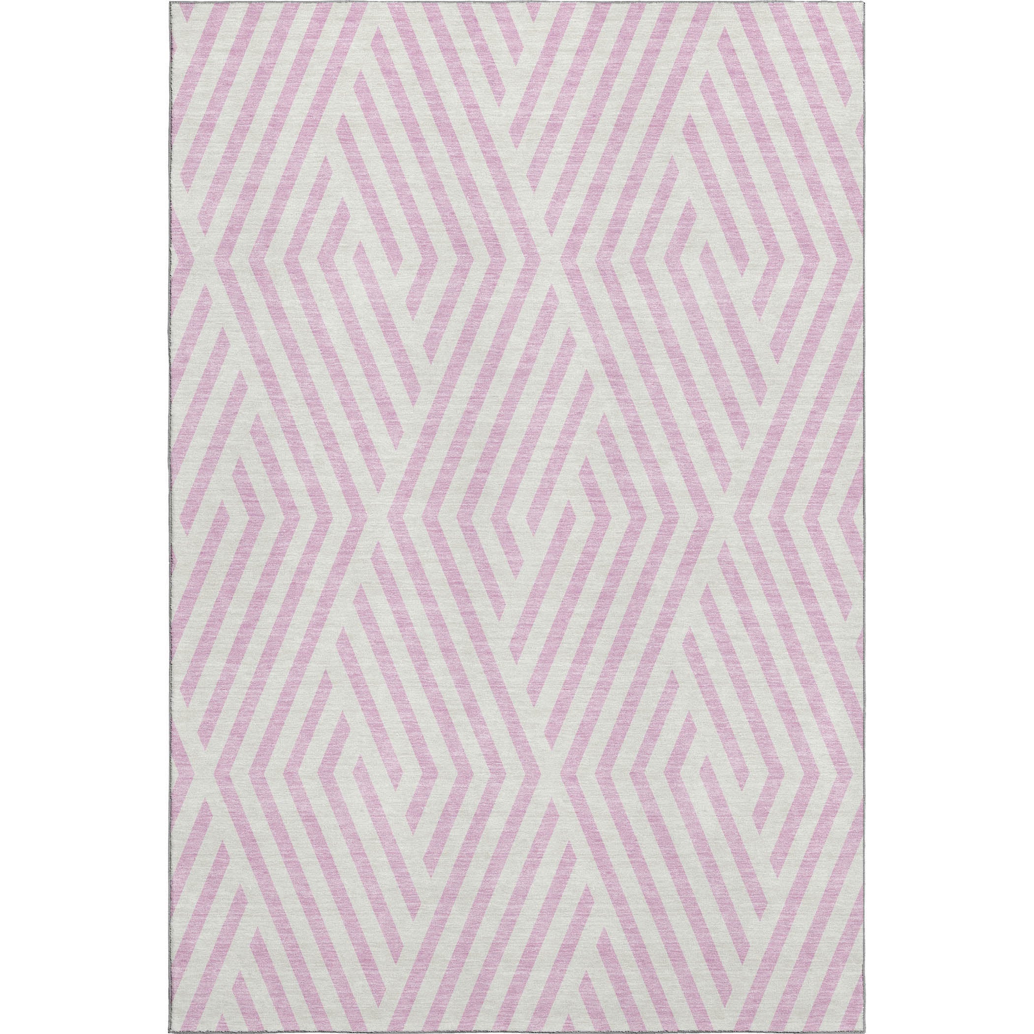 Oaxaca Machine Washable Transitional Pink Rug 2'6" x 3'10" #shape_Rectangle