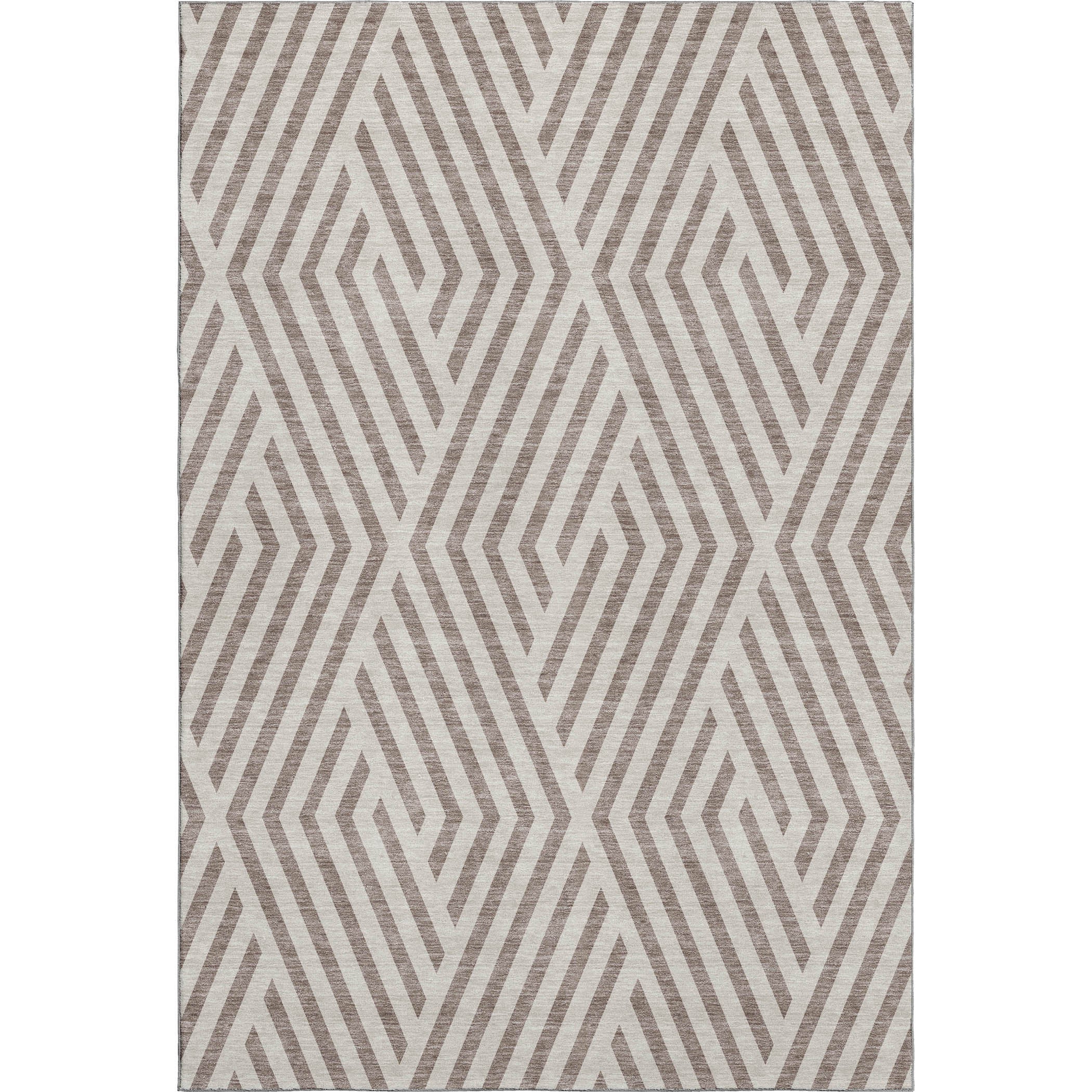 Oaxaca Machine Washable Transitional Taupe Brown Rug 2'6" x 3'10" #shape_Rectangle