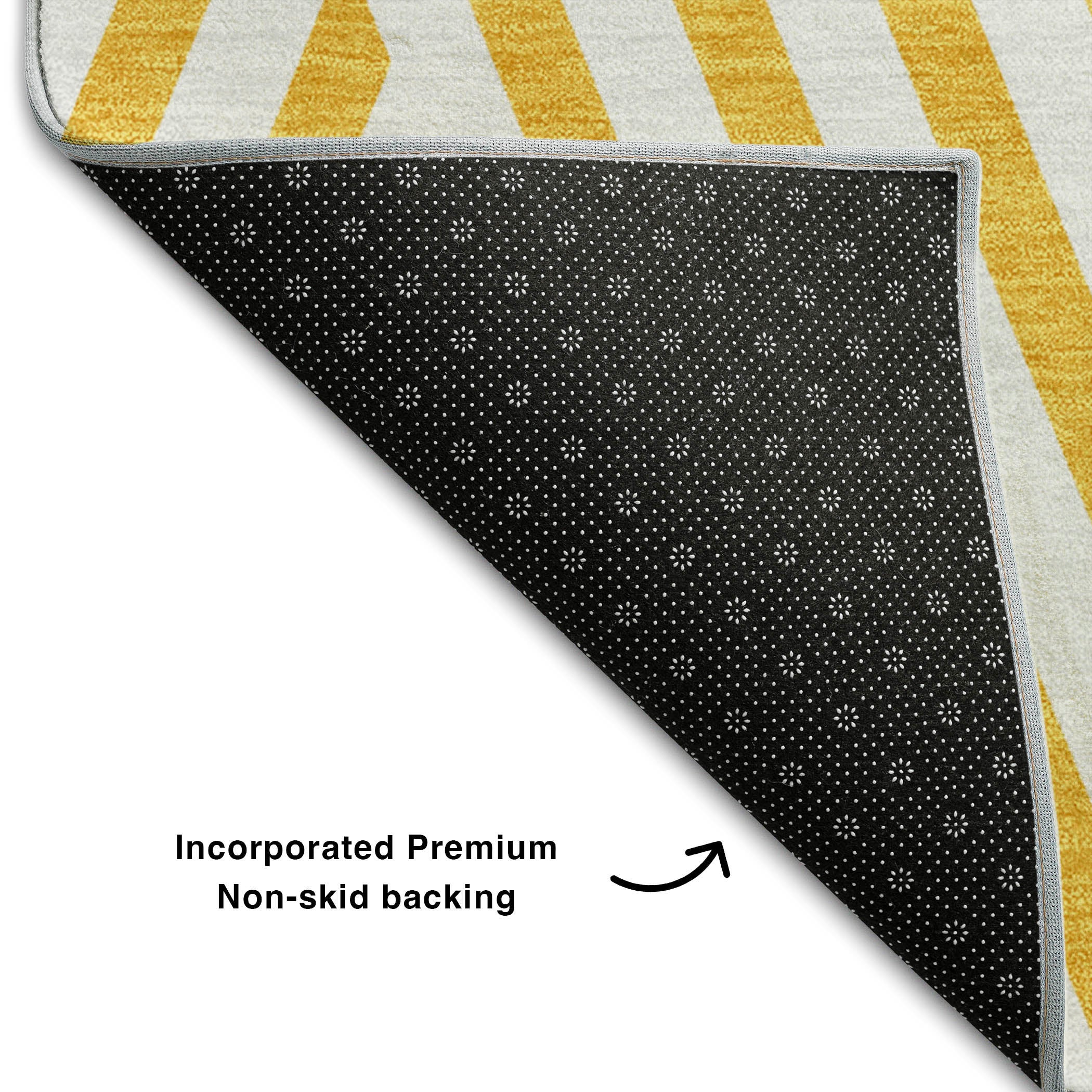 Oaxaca Machine Washable Transitional Yellow Gold Rug 1'8" x 2'6" #shape_Rectangle