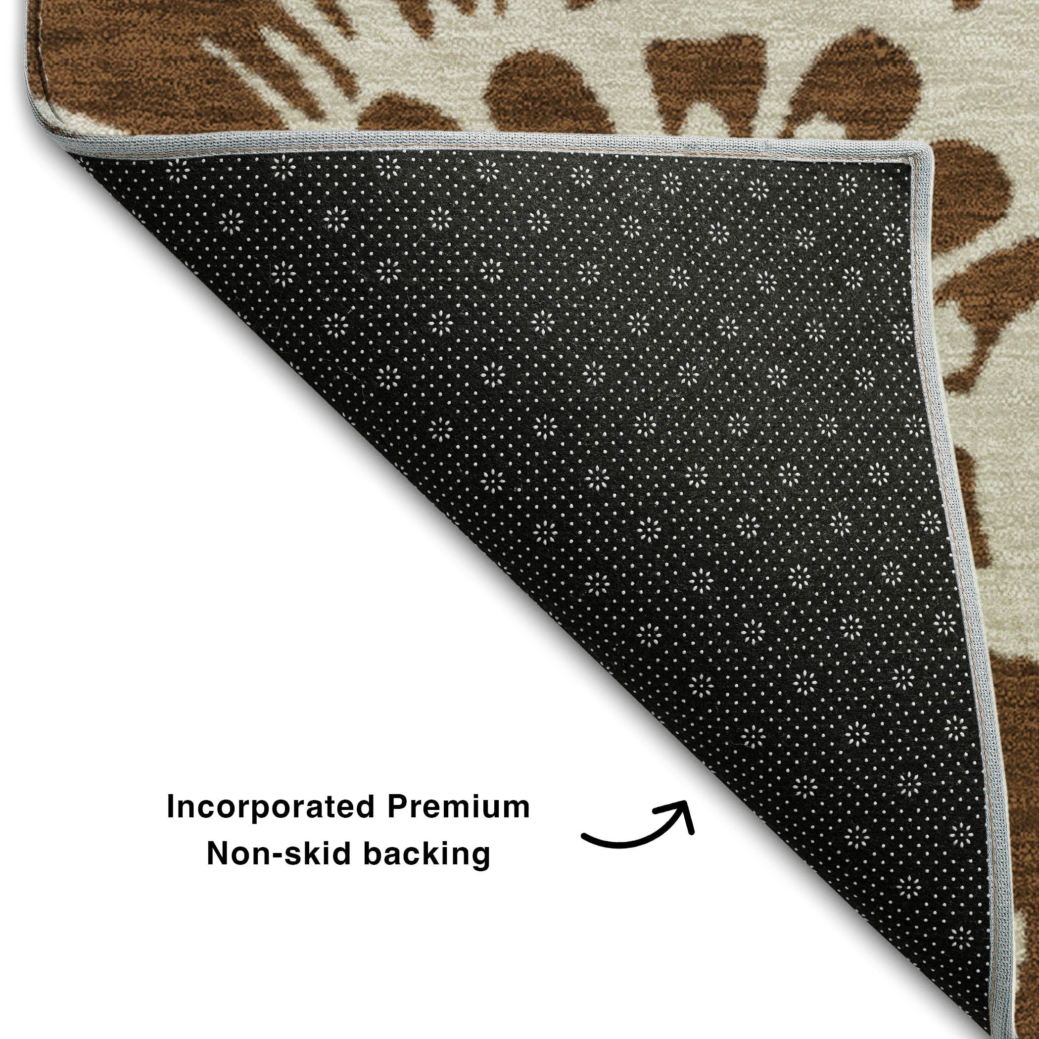 Cartagena Machine Washable Transitional Brown Rug 1'8" x 2'6" #shape_Rectangle