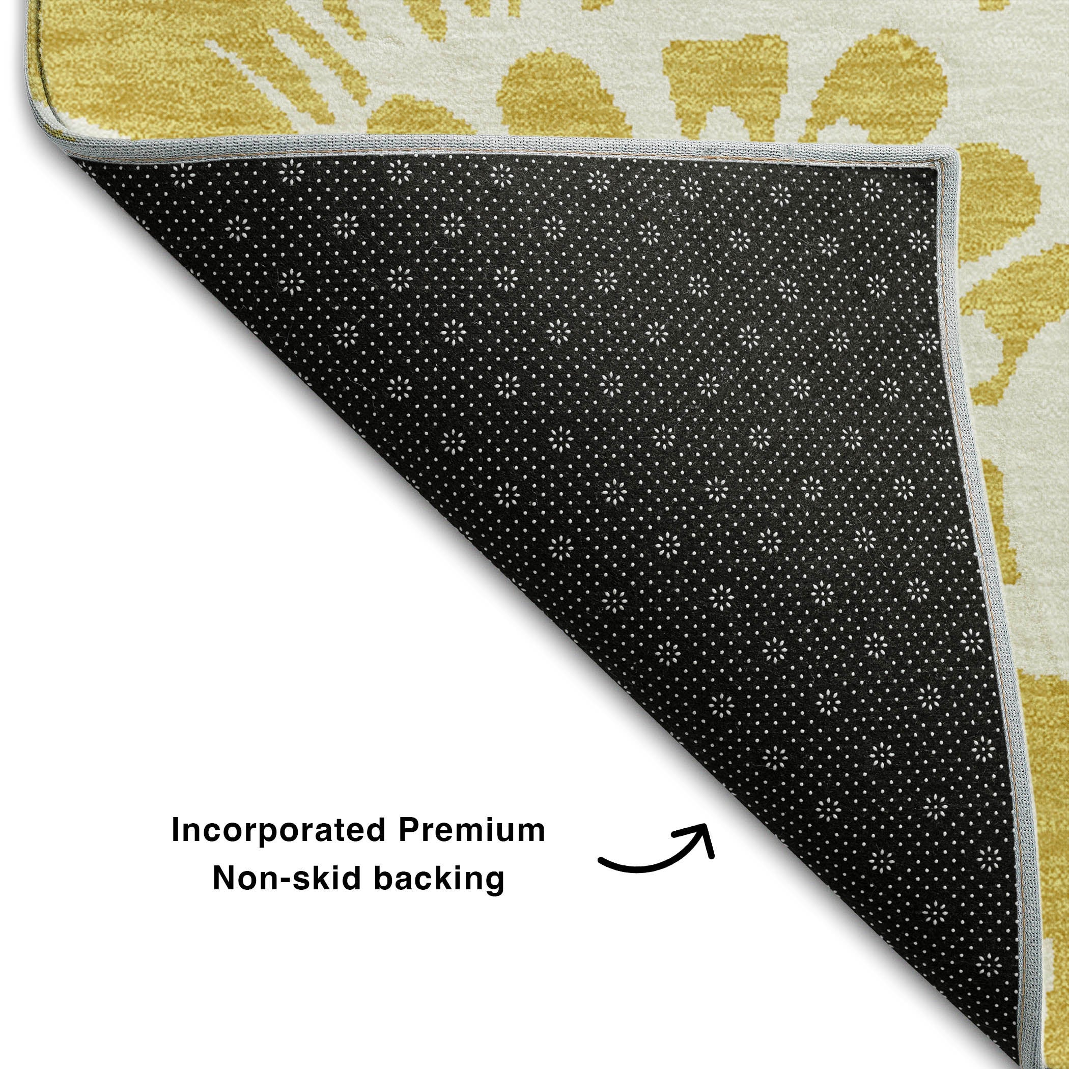 Cartagena Machine Washable Transitional Gold Rug 1'8" x 2'6" #shape_Rectangle