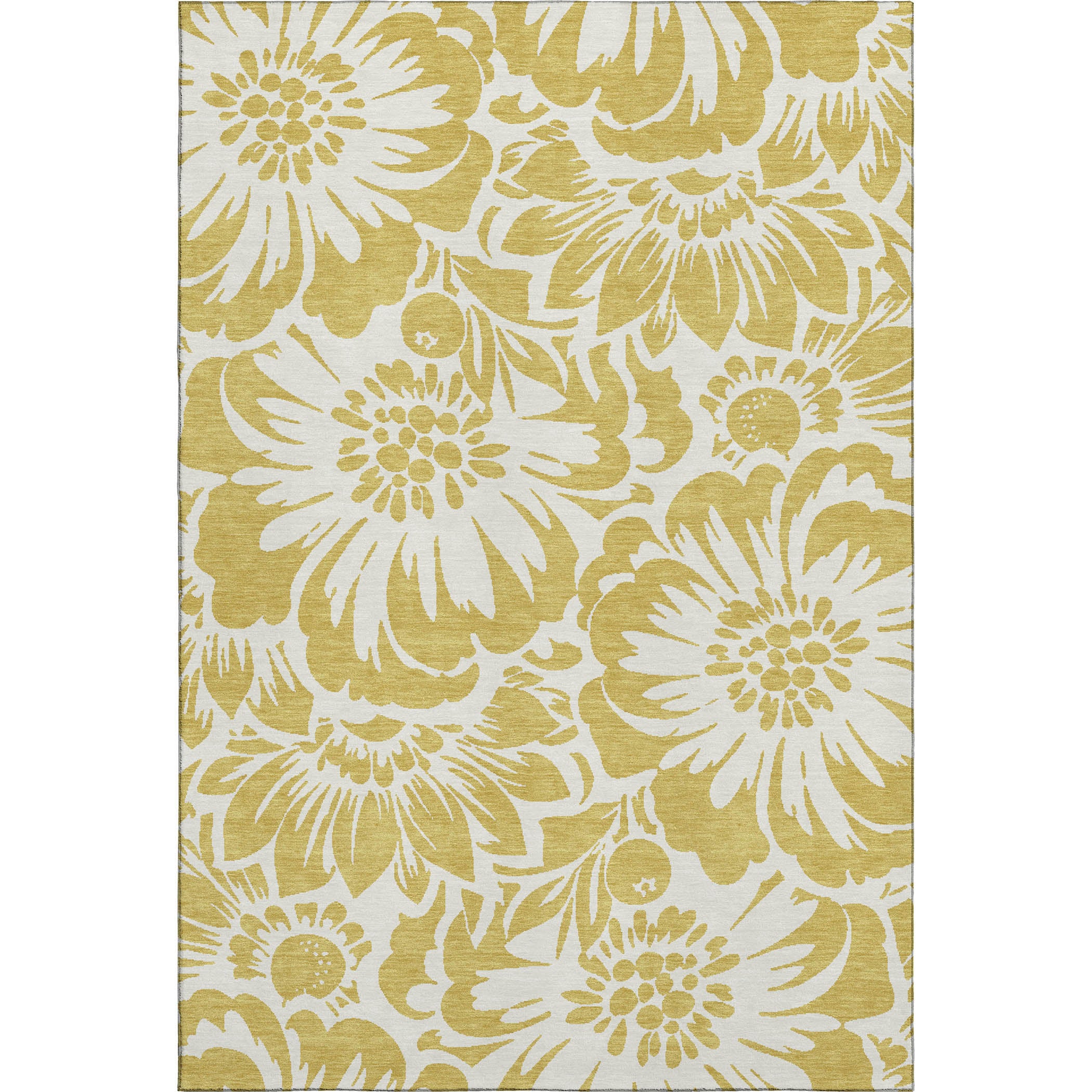 Cartagena Machine Washable Transitional Gold Rug 2'6" x 3'10" #shape_Rectangle
