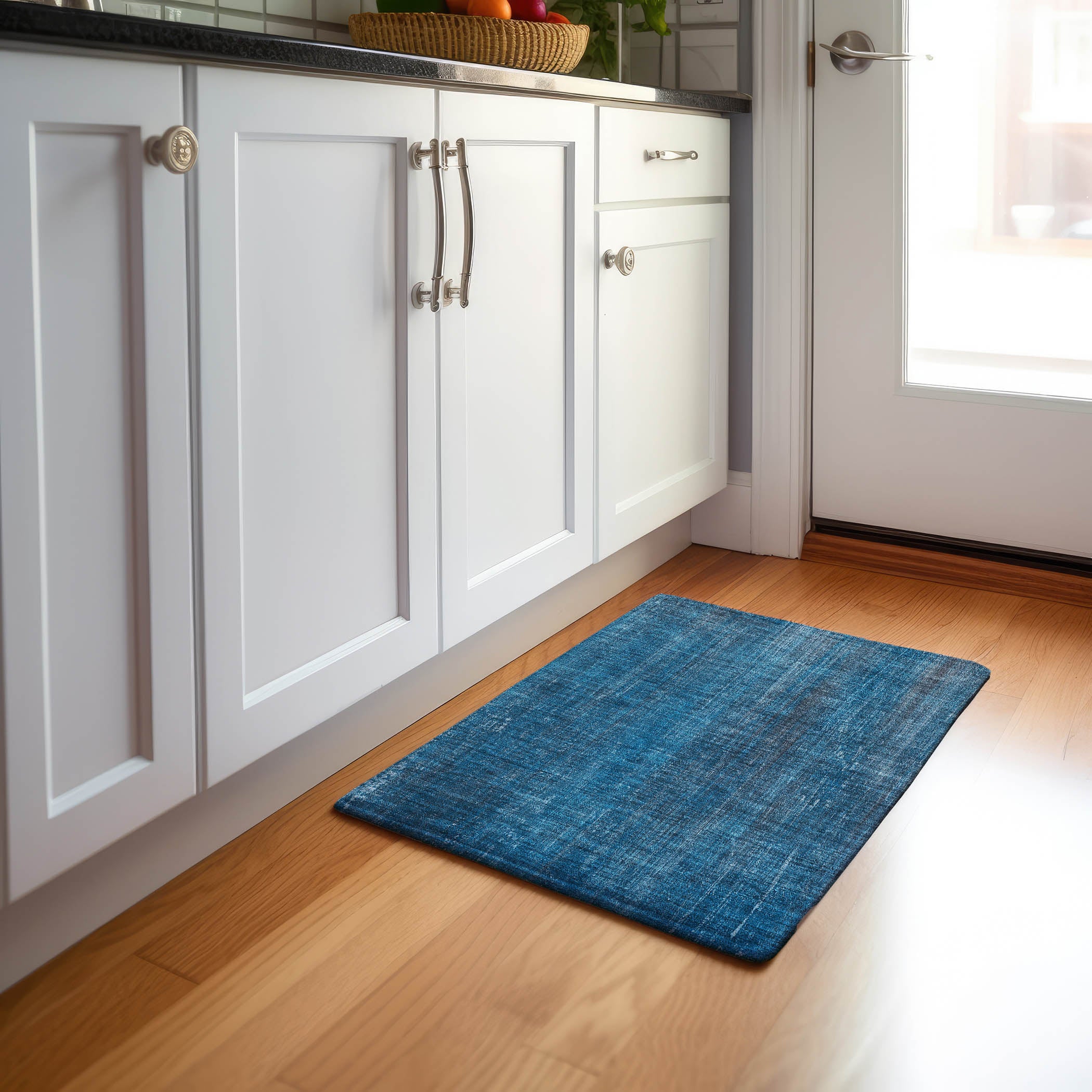 Budapest Machine Washable Transitional Blue Rug 1'8" x 2'6" #shape_Rectangle